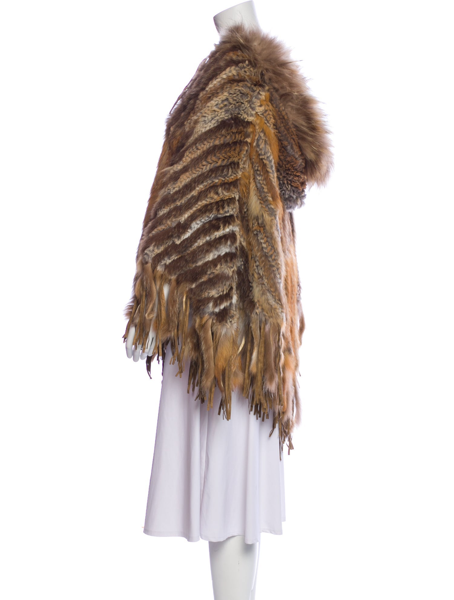 Rizal Fur Animal Print Fur Jacket