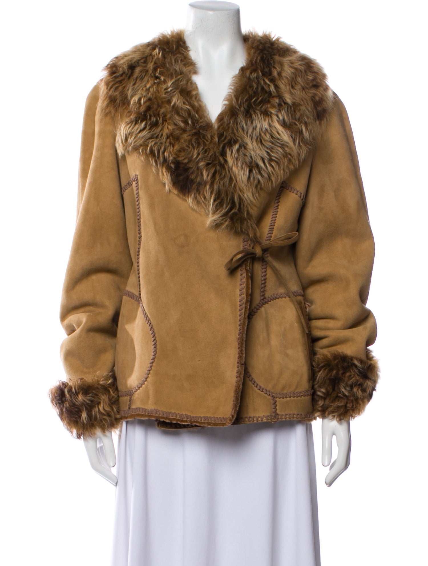 Rizal Leather Faux Fur Jacket