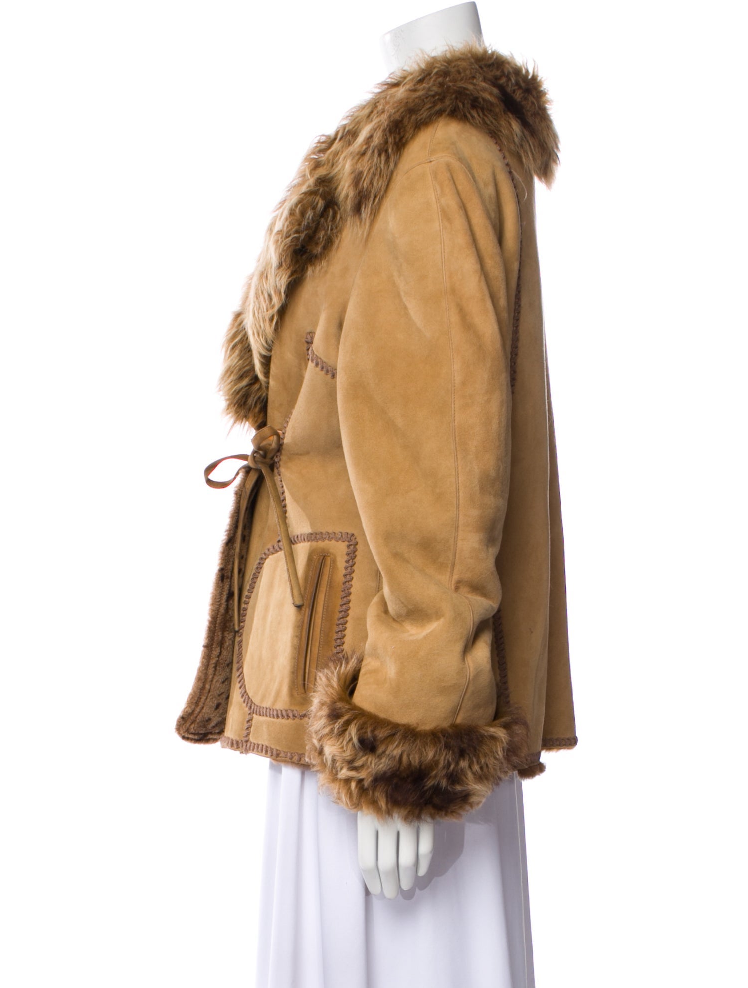 Rizal Leather Faux Fur Jacket