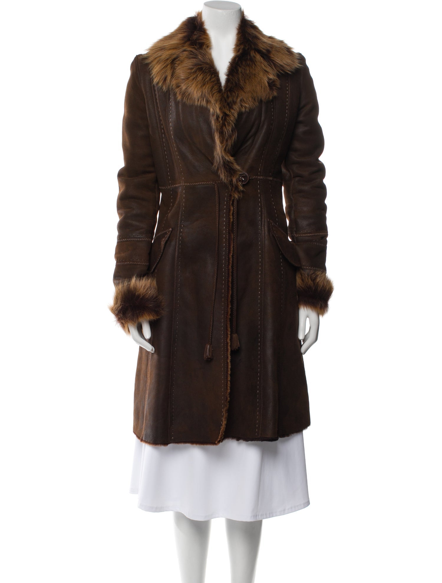Rizal Shearling Fur Coat