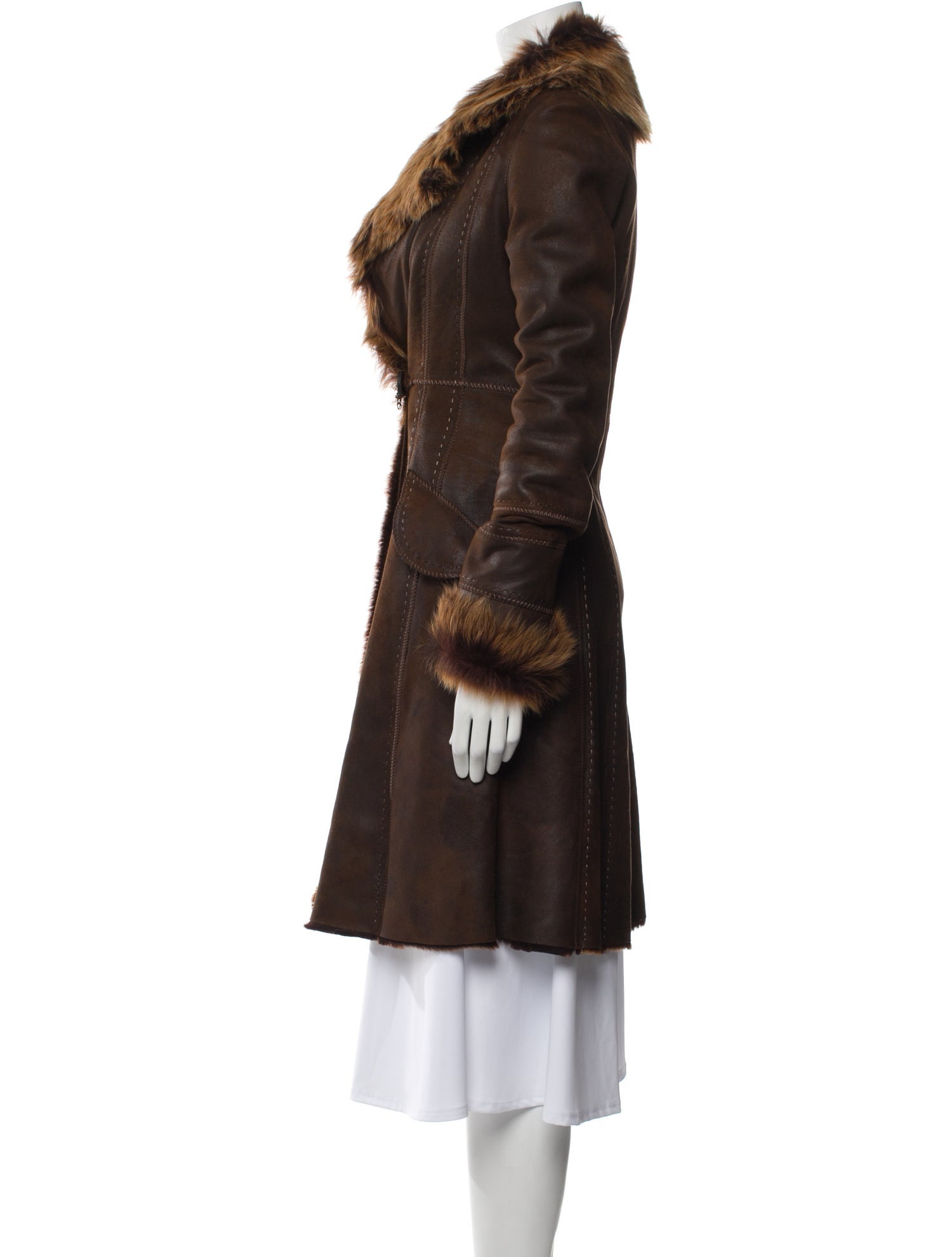 Rizal Shearling Fur Coat