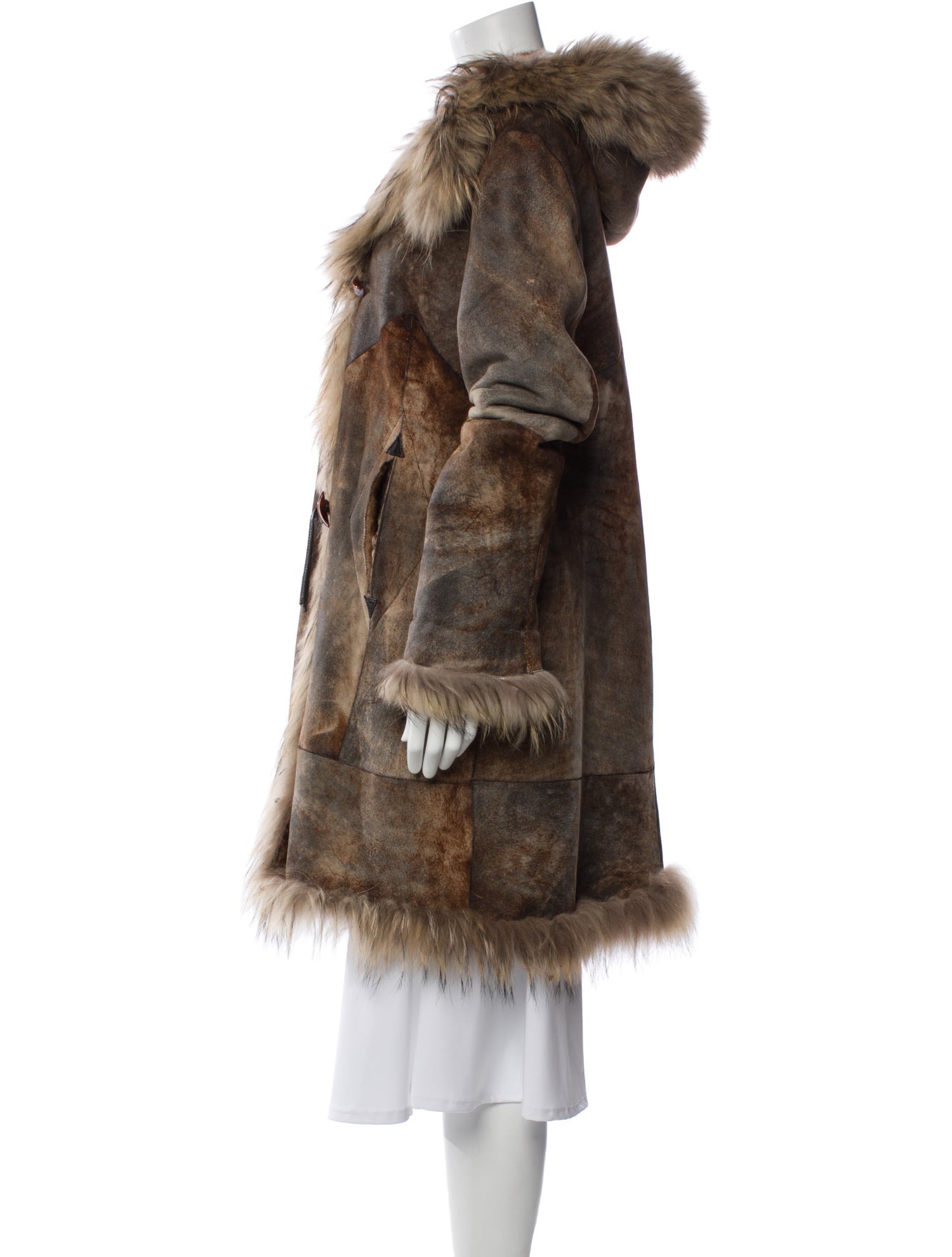 Rizal Vintage Shearling Fur Coat