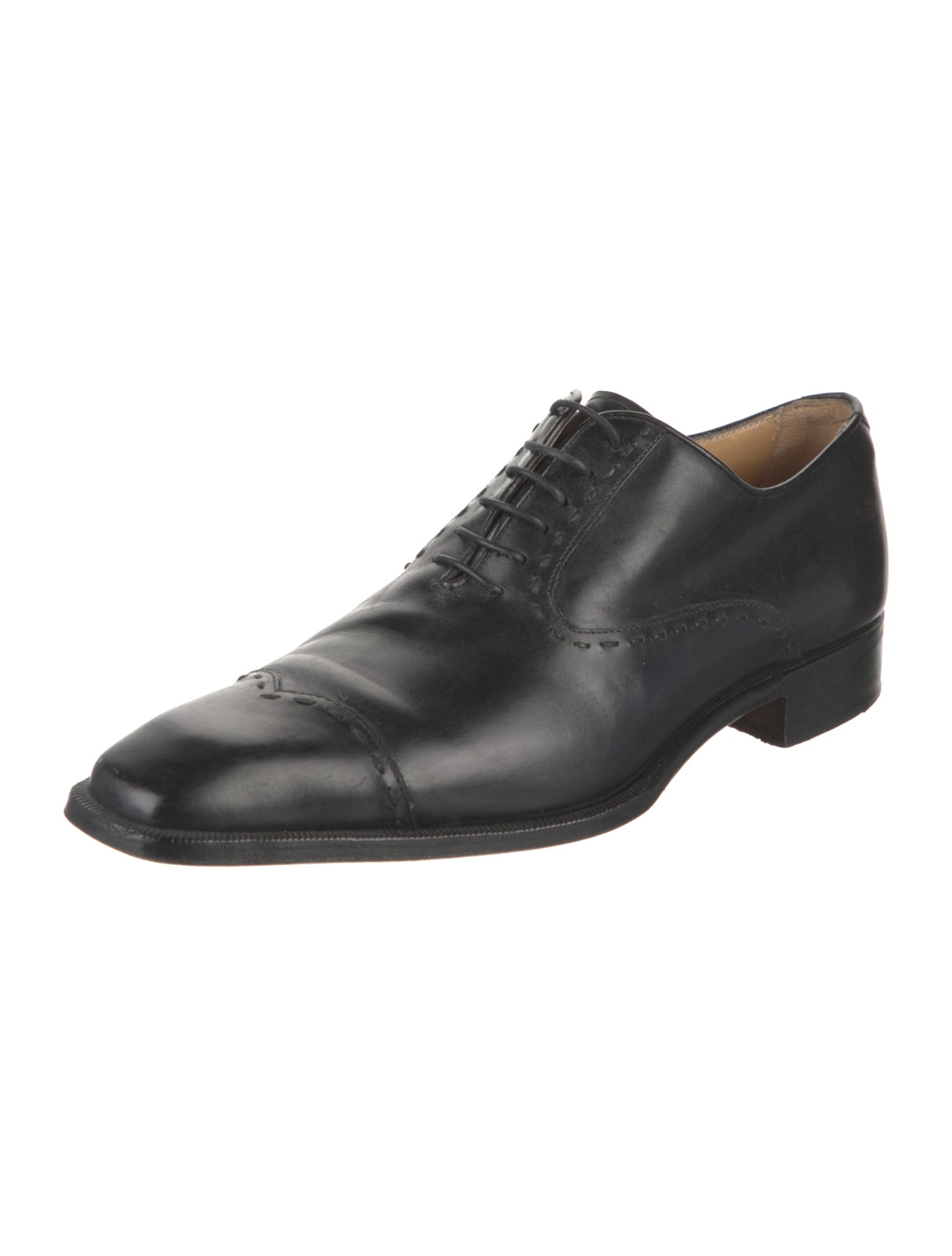 Romano Martegani Leather Lasercut Accents Oxfords