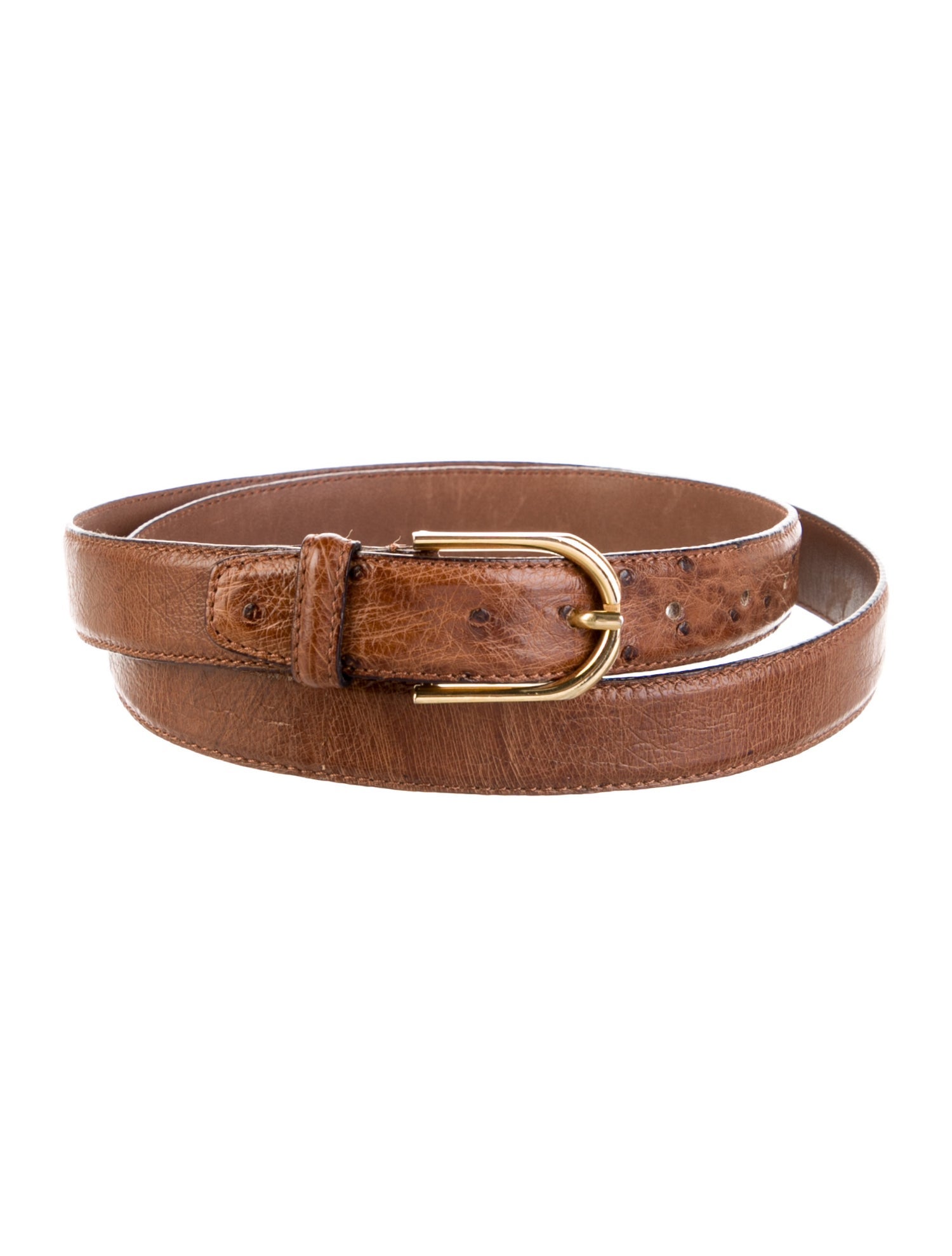 Romano Martegani Skinny Leather Belt