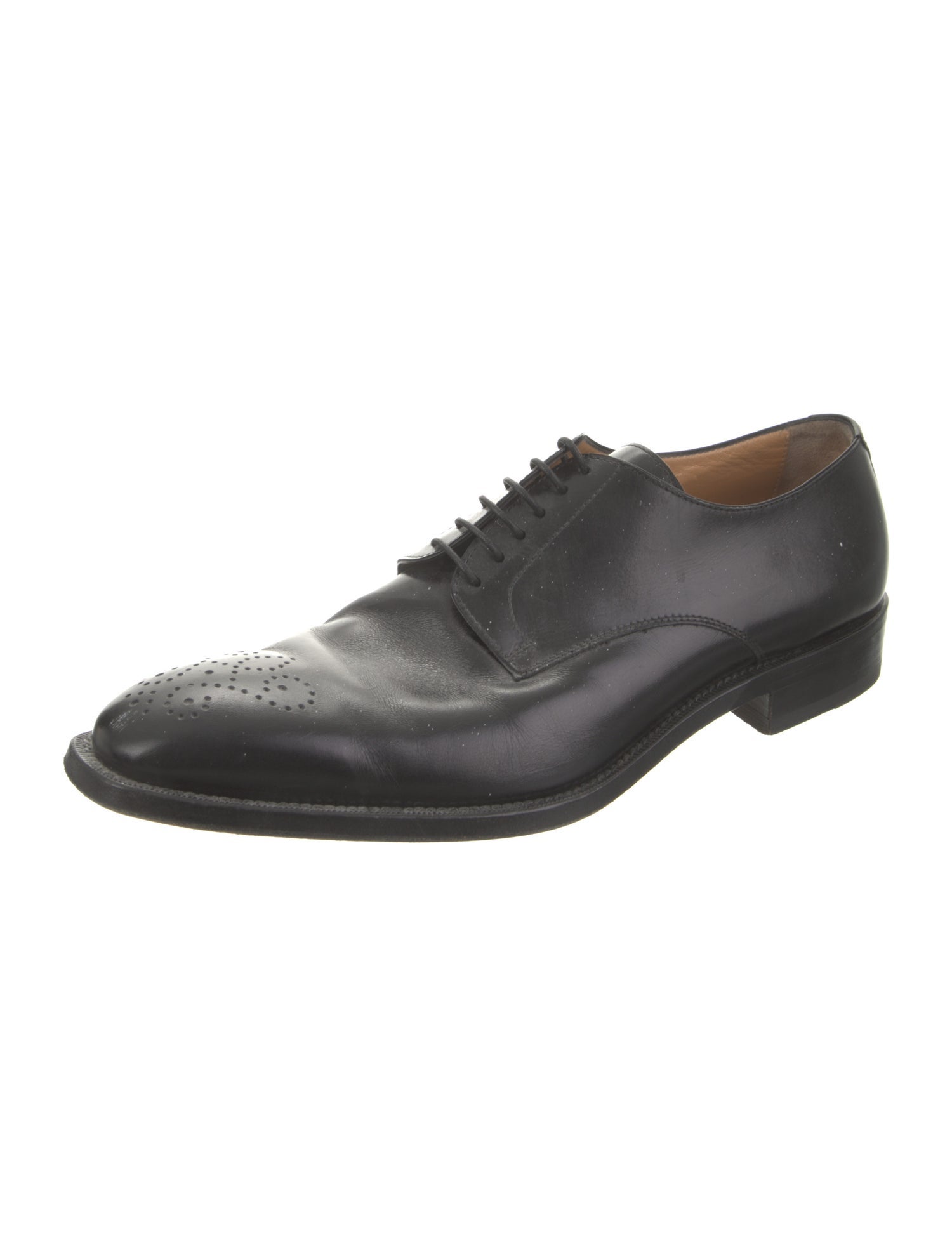 Romano Martegani Leather Lasercut Accents Derby Shoes