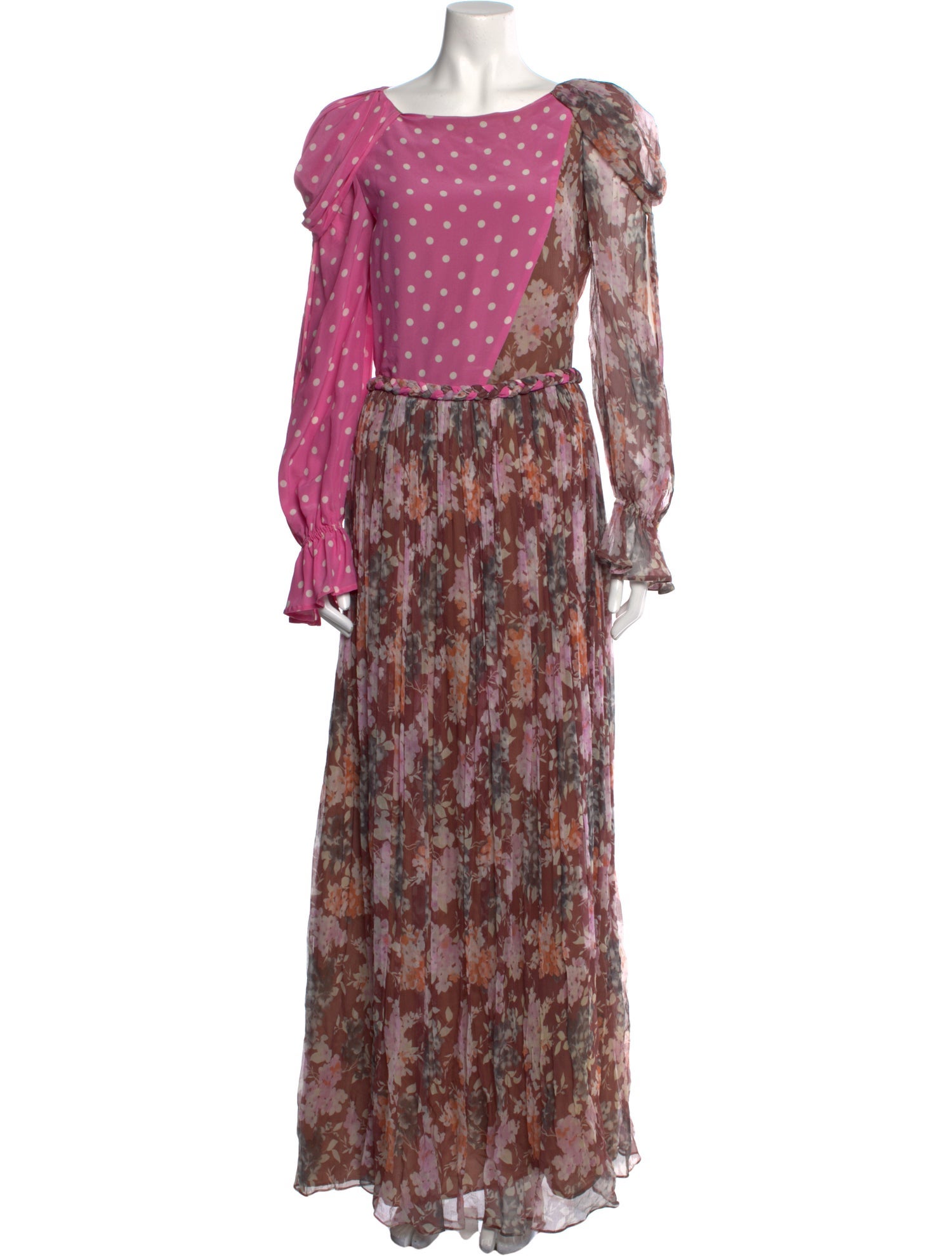 Ronald van der Kemp Silk Long Dress