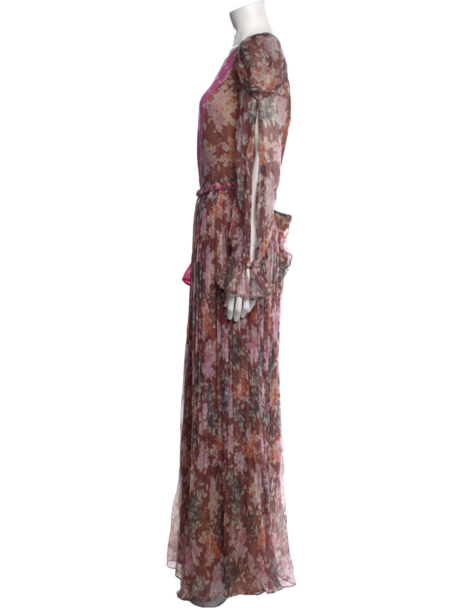 Ronald van der Kemp Silk Long Dress