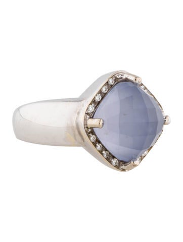 Rina Limor Chalcedony and Diamond Ring