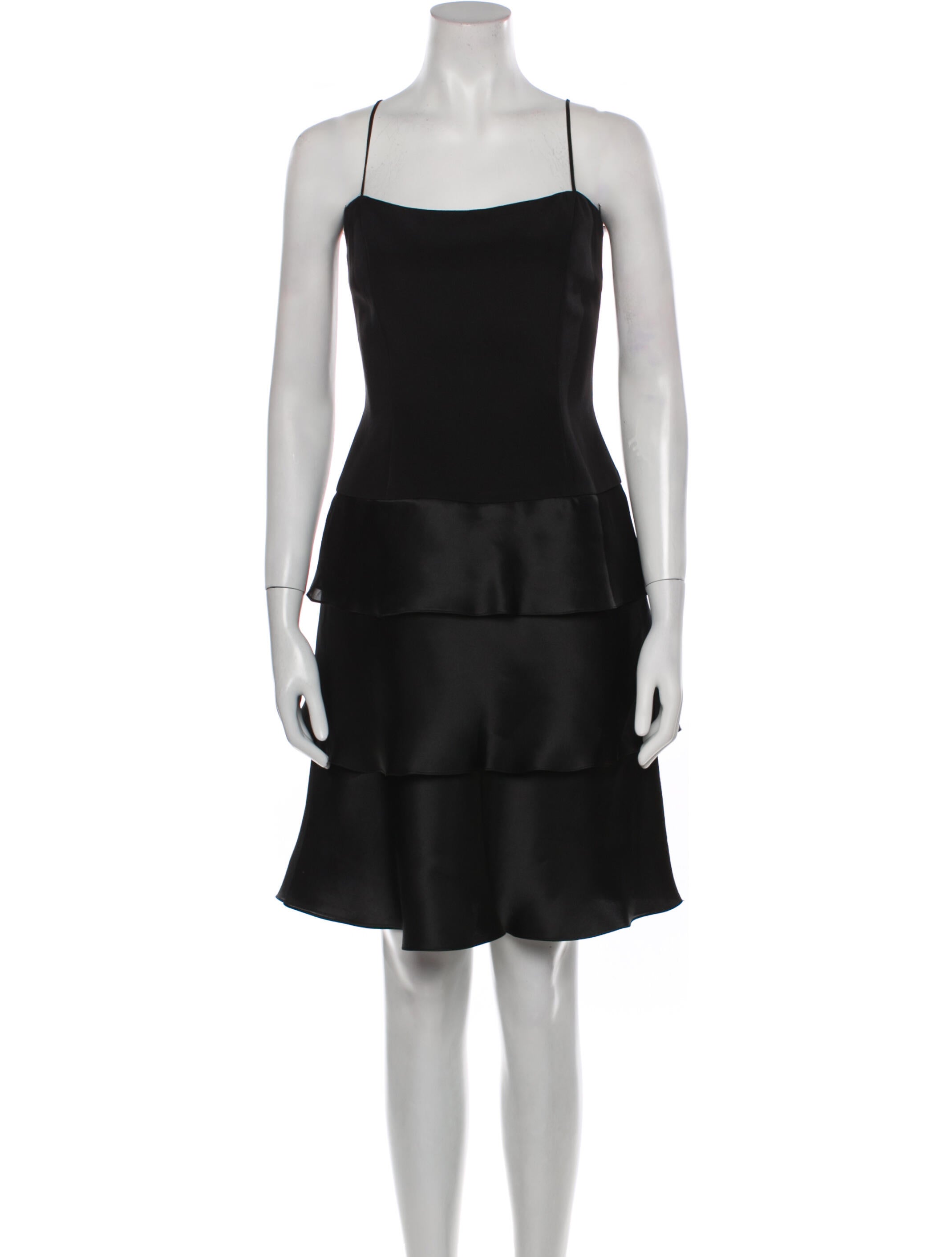 Roland Nivelais Square Neckline Mini Dress