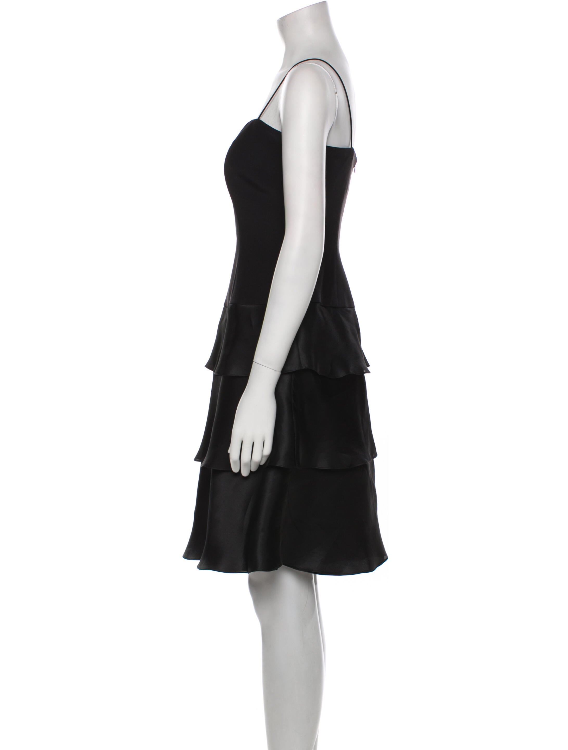 Roland Nivelais Square Neckline Mini Dress