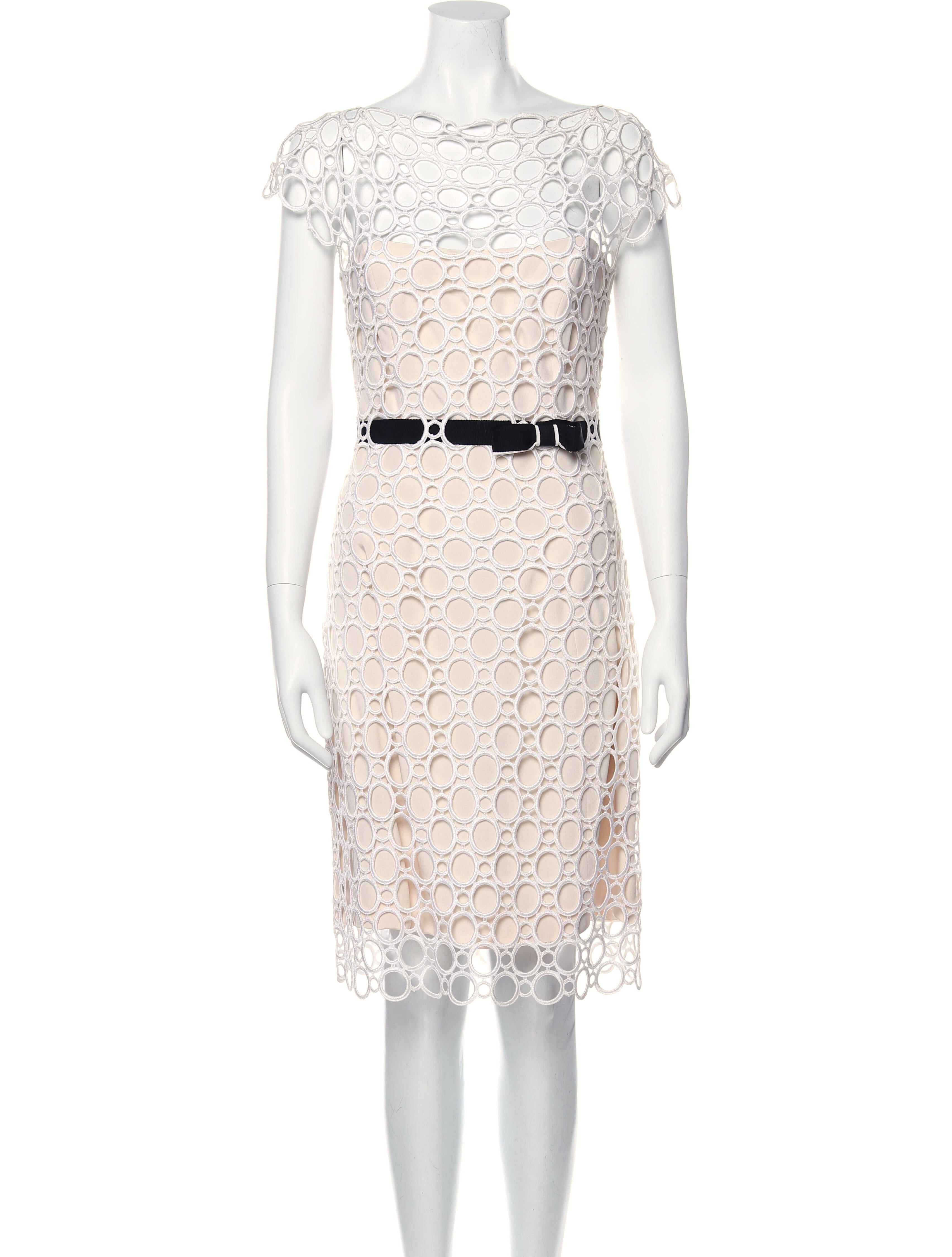 Roland Nivelais Silk Midi Length Dress