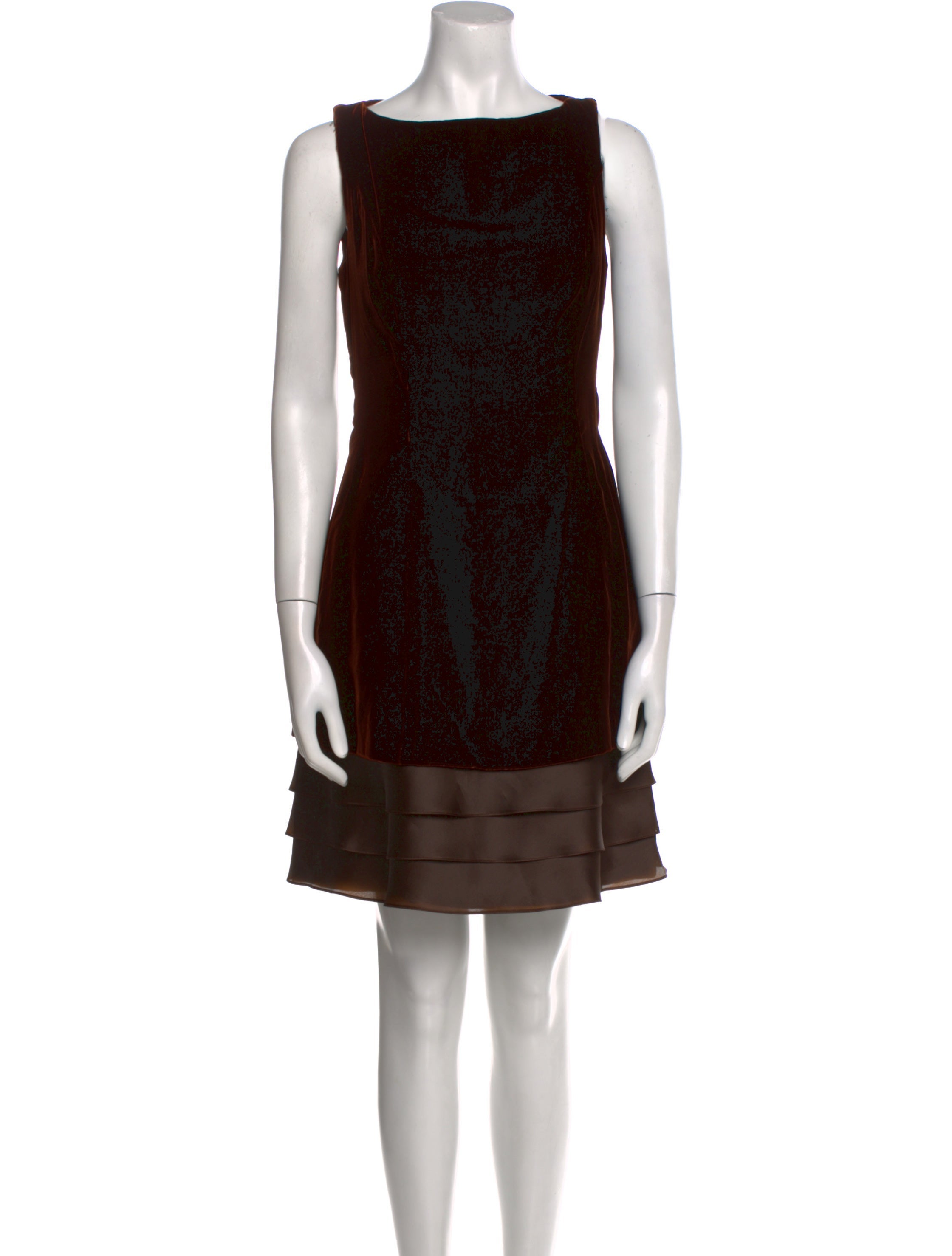 Roland Nivelais Colorblock Pattern Mini Dress