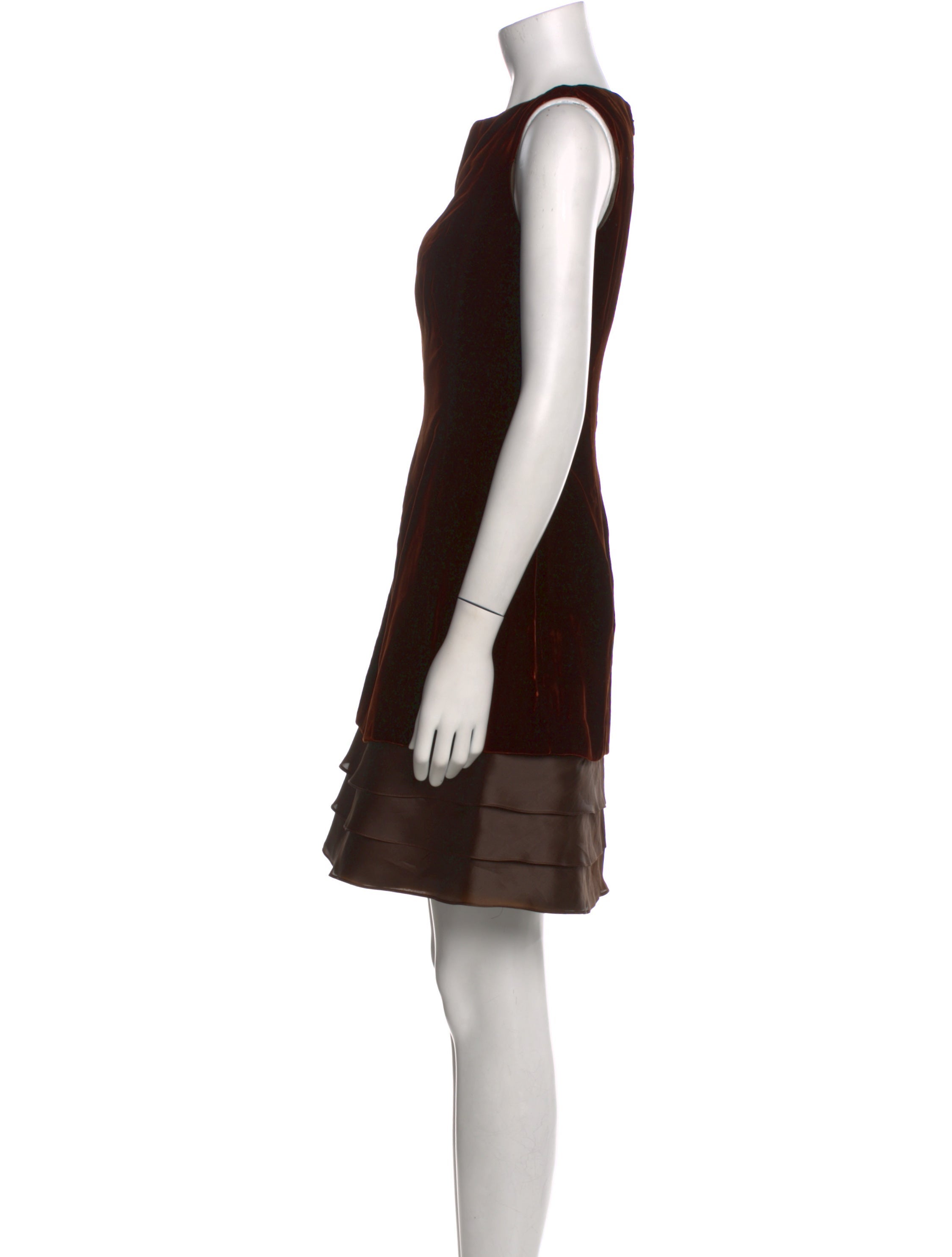 Roland Nivelais Colorblock Pattern Mini Dress