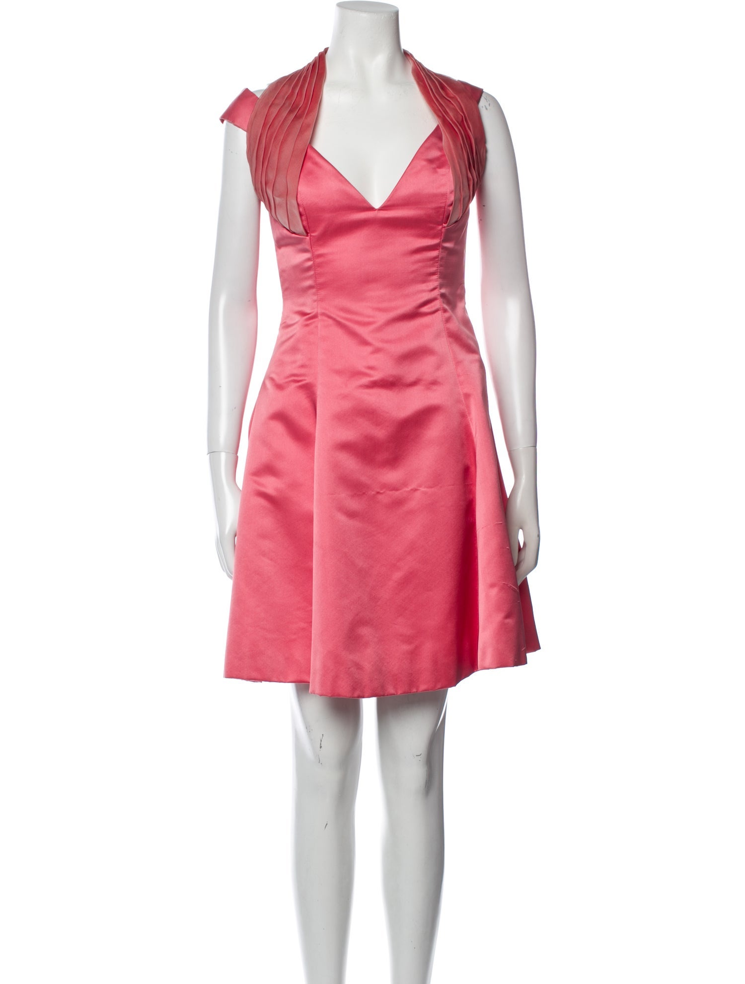 Roland Nivelais V-Neck Mini Dress