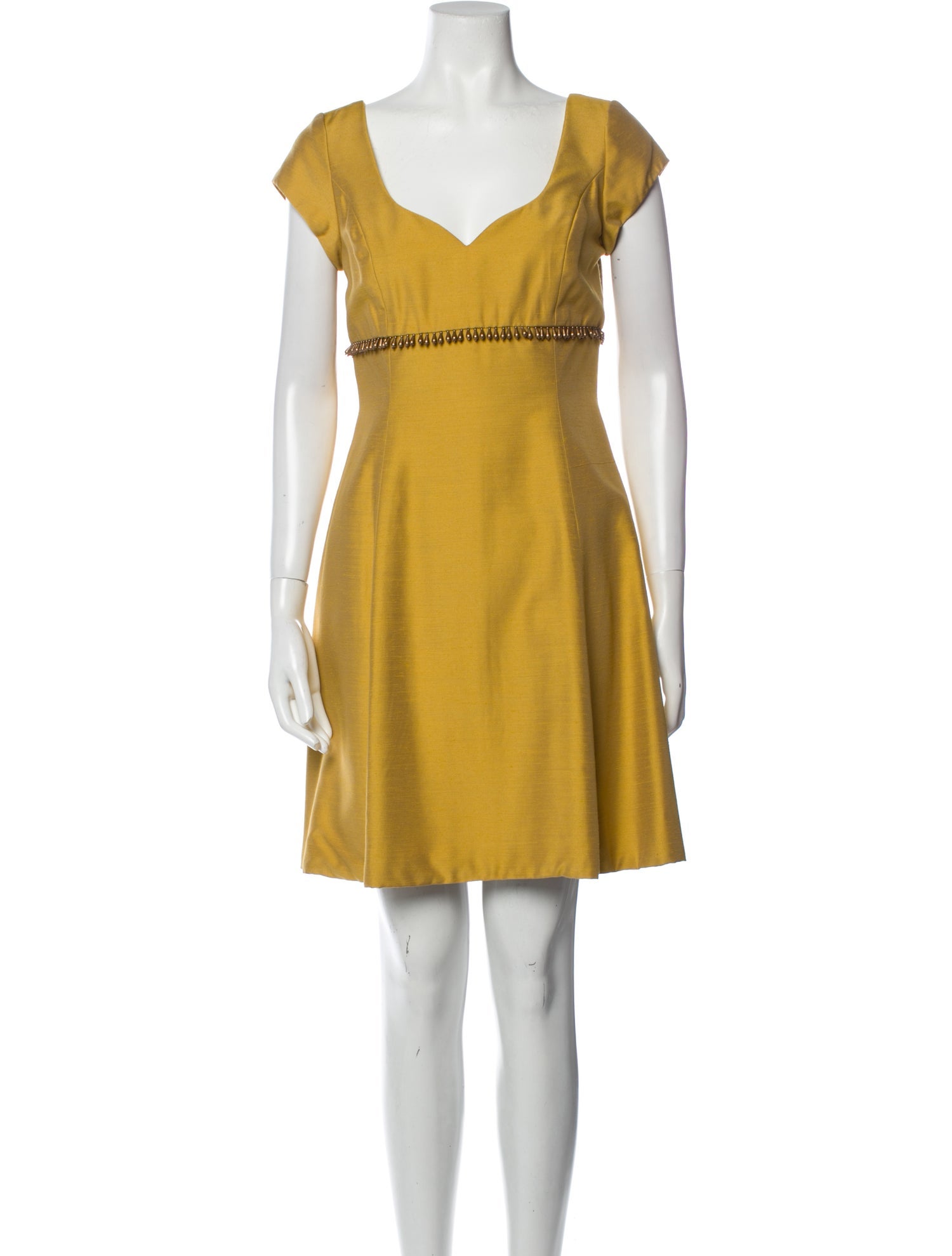 Roland Nivelais V-Neck Mini Dress