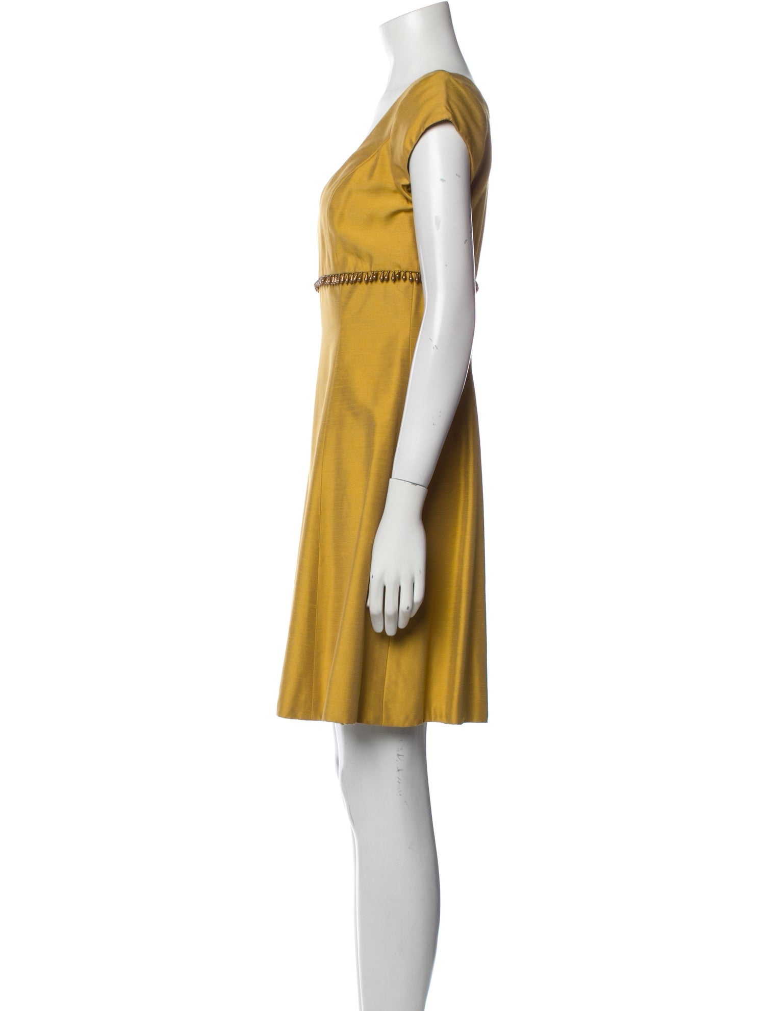 Roland Nivelais V-Neck Mini Dress