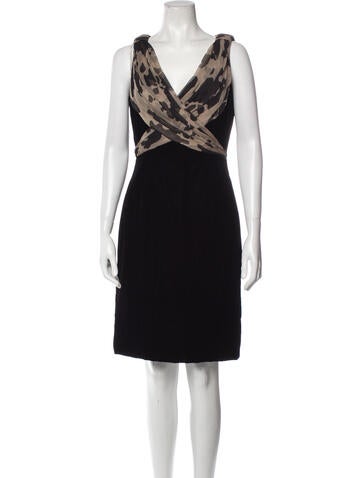 Roland Nivelais Dresses Printed Knee-Length Dress M