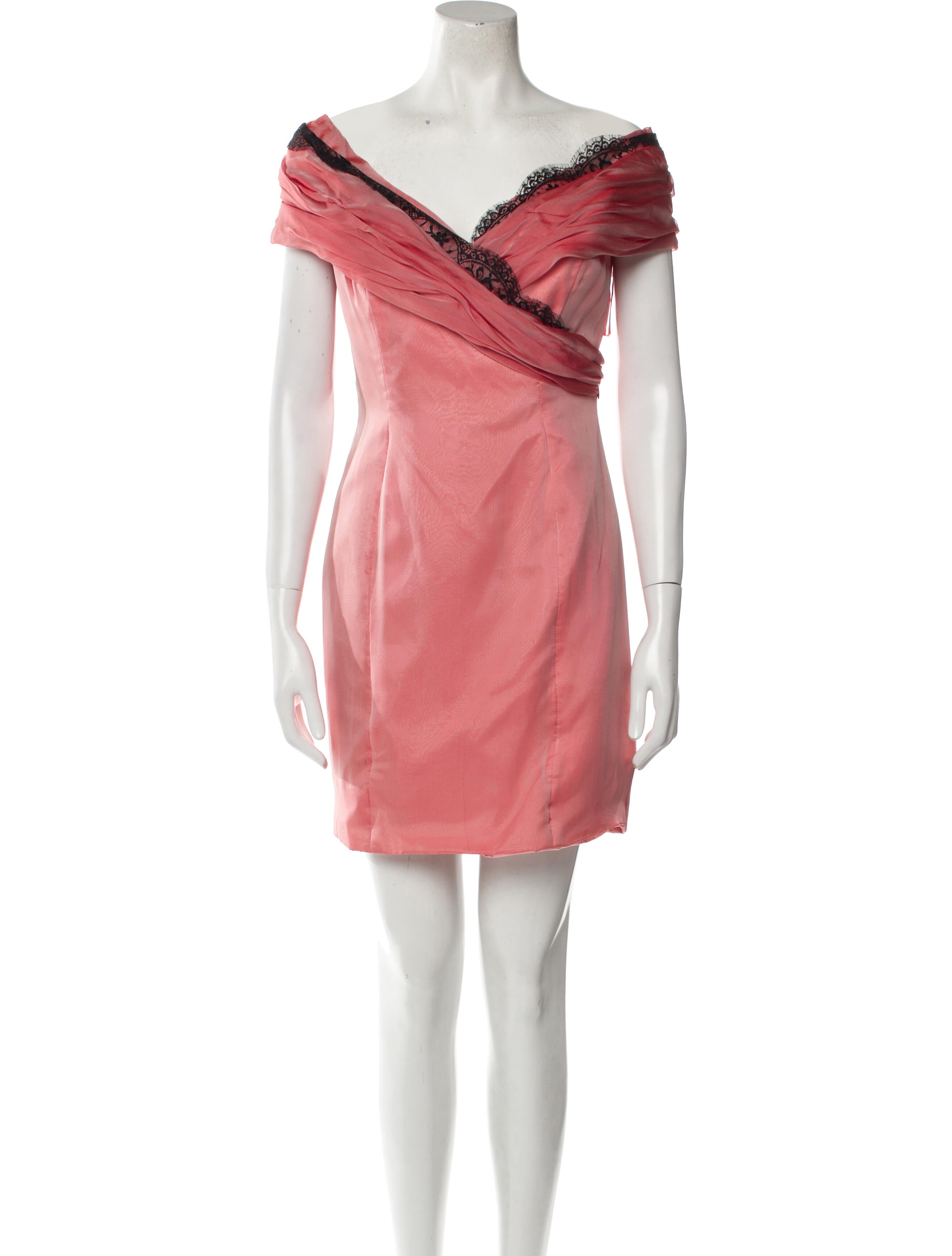 Roland Nivelais Silk Mini Dress
