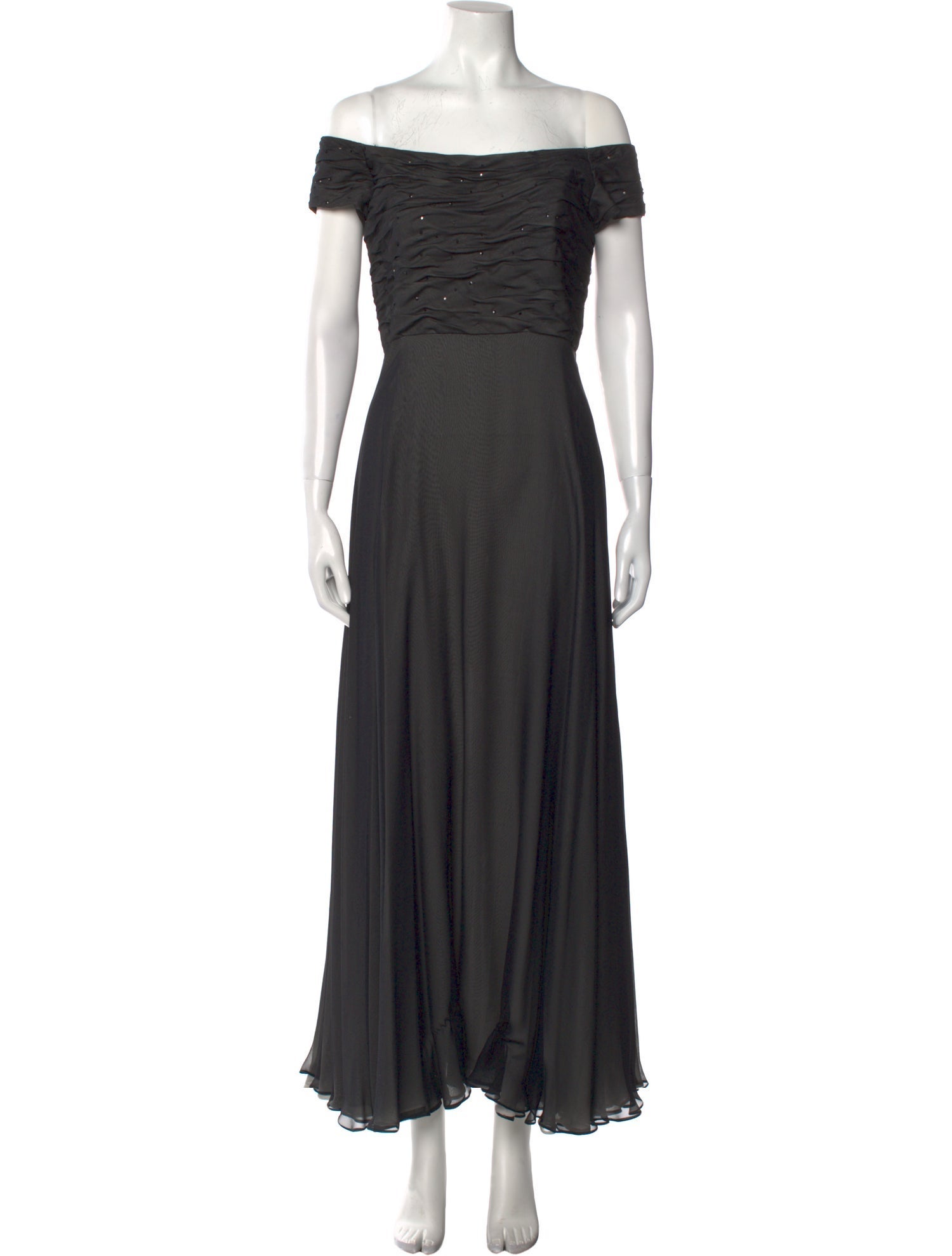 Roland Nivelais Silk Long Dress