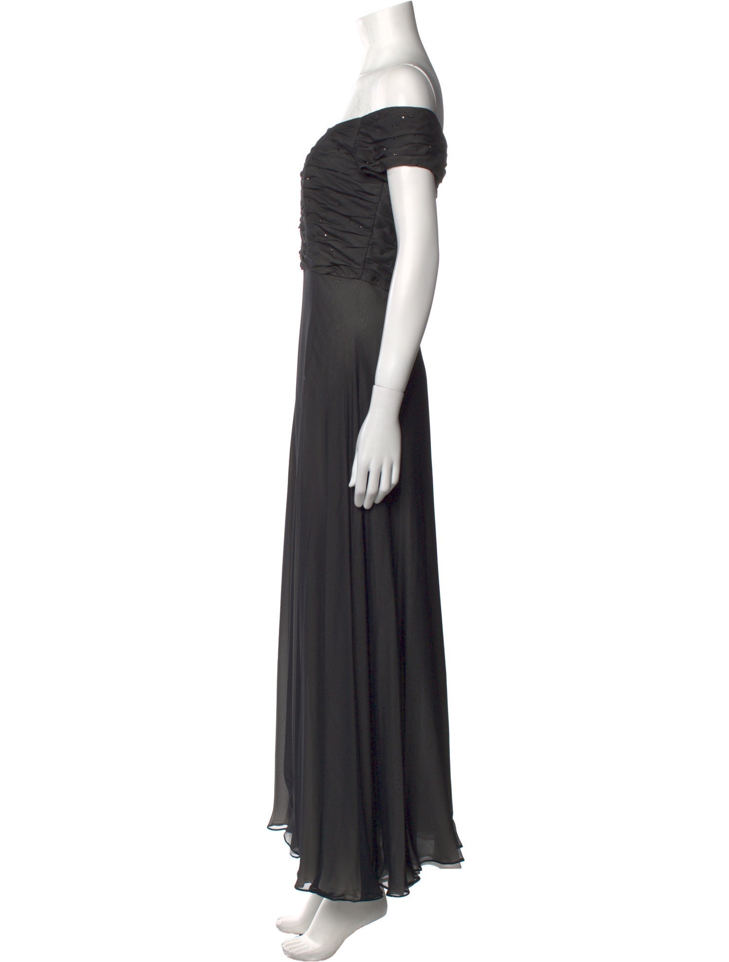 Roland Nivelais Silk Long Dress