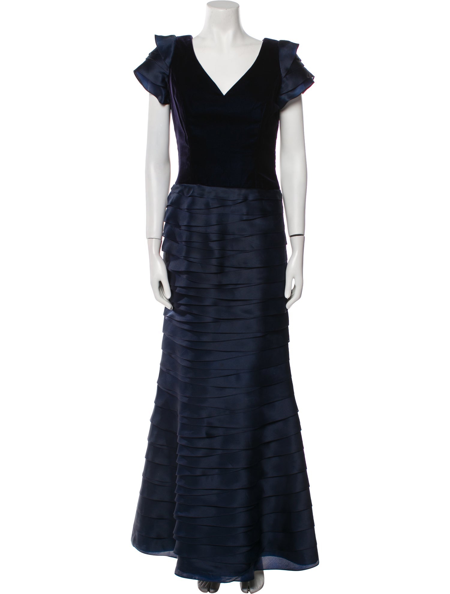 Roland Nivelais Silk Long Dress