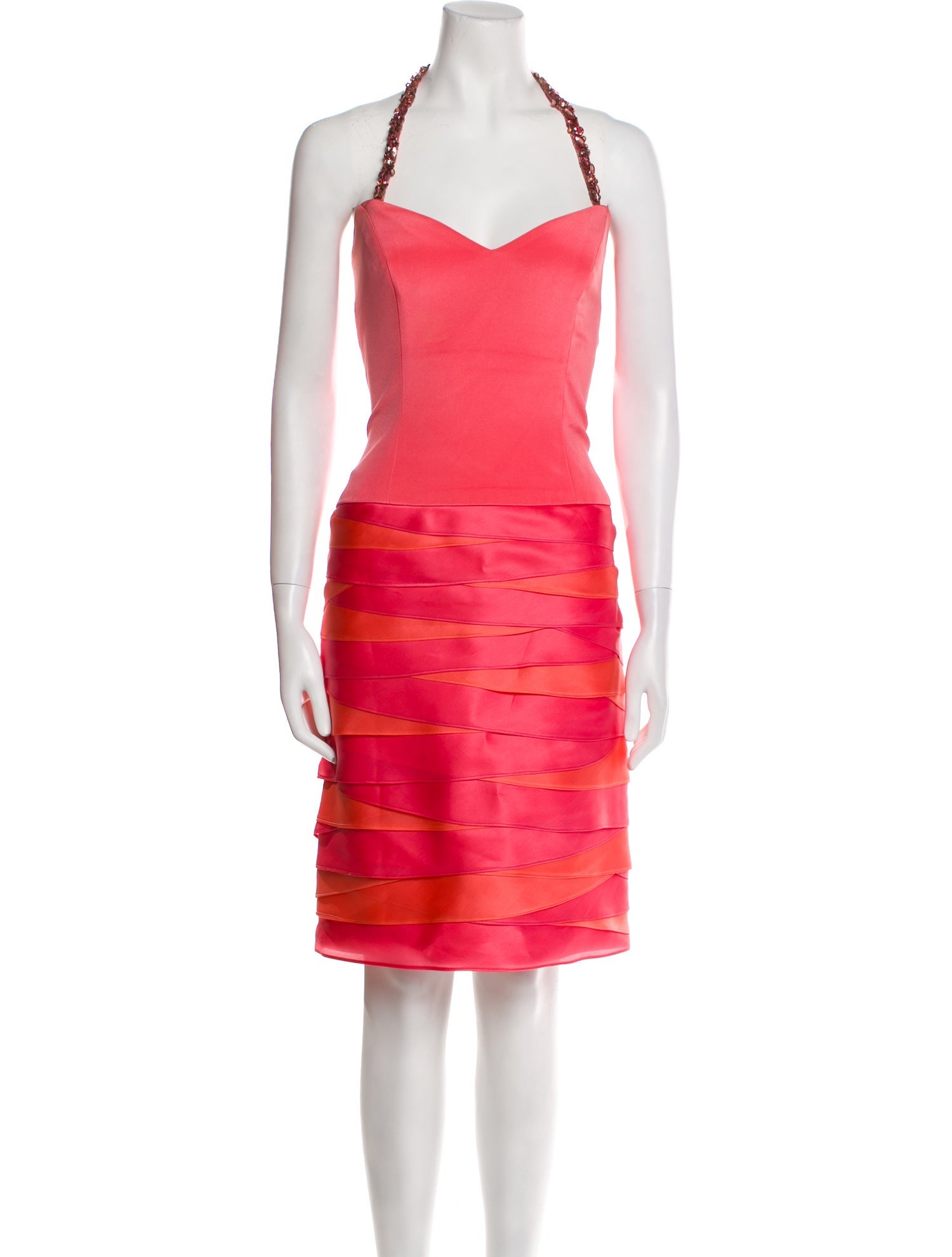 Roland Nivelais Silk Midi Length Dress