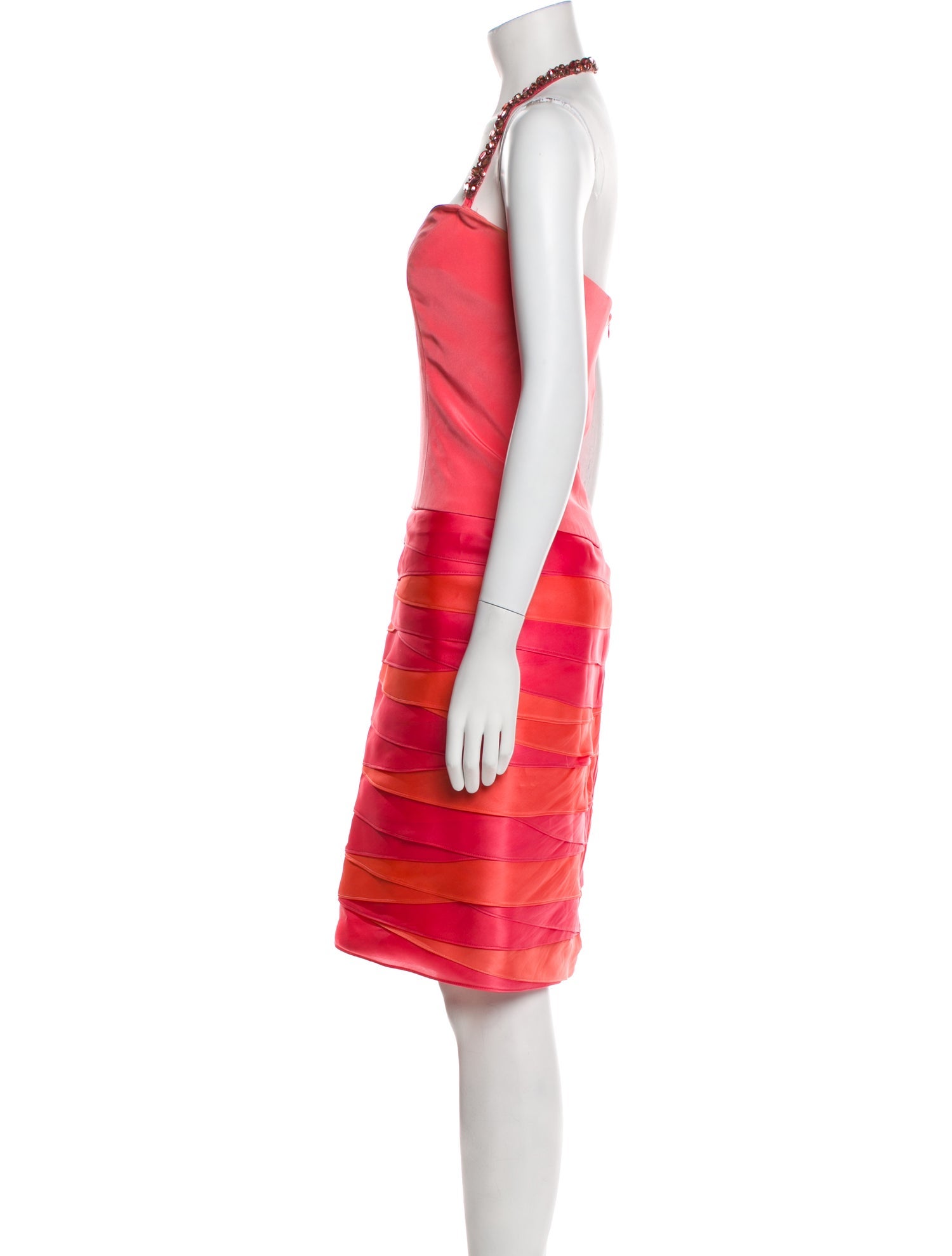 Roland Nivelais Silk Midi Length Dress