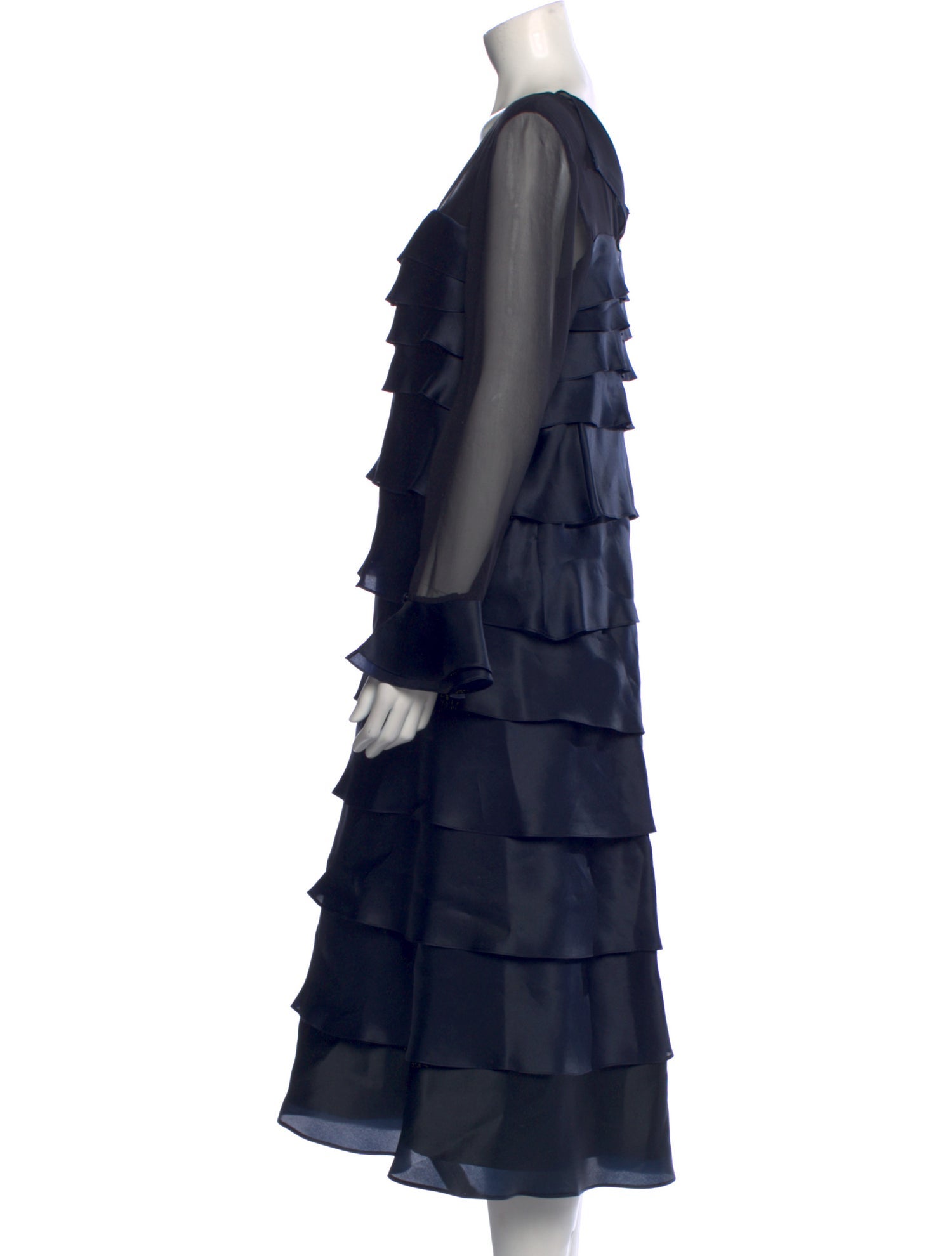 Roland Nivelais Silk Midi Length Dress