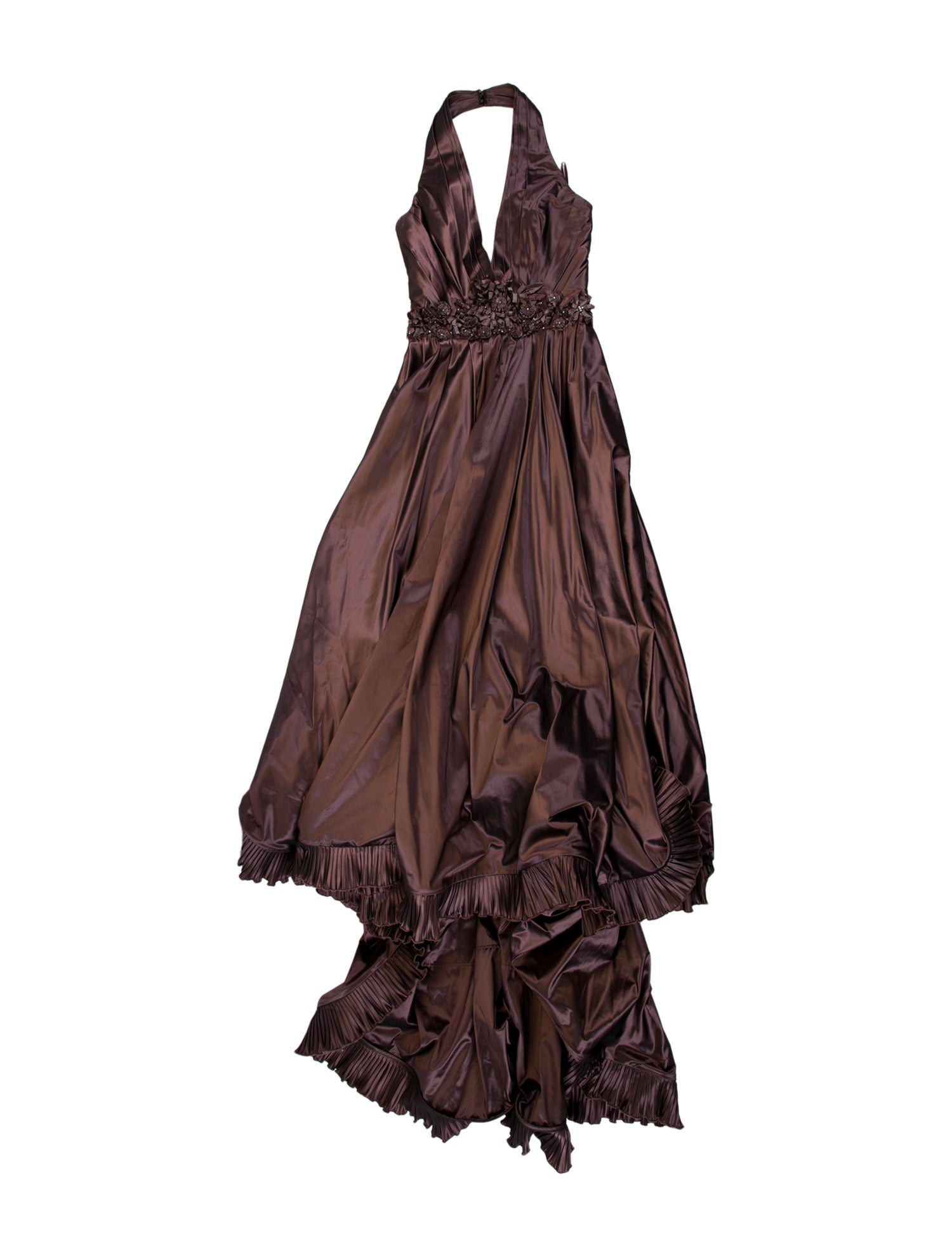 Roland Nivelais Silk Long Dress