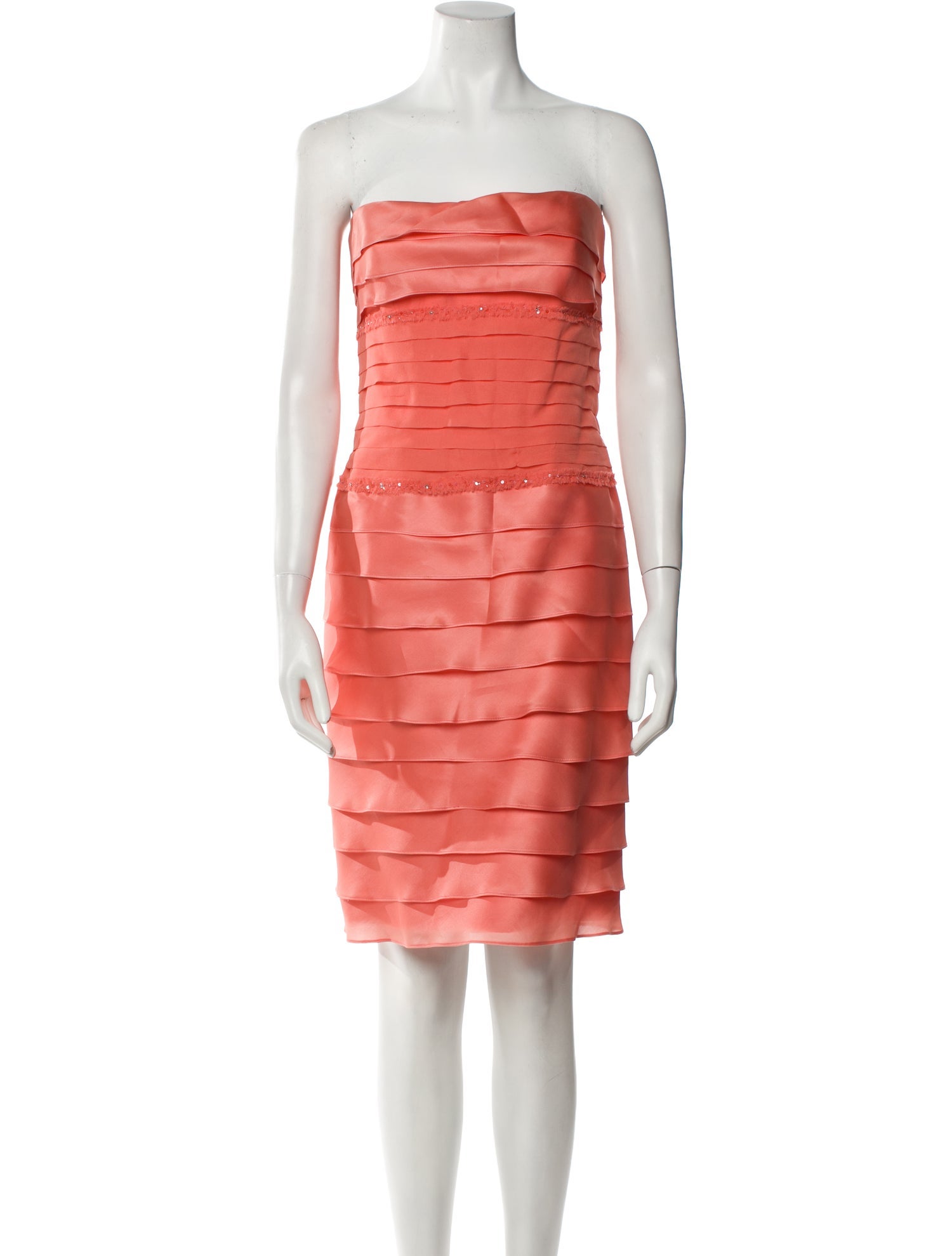 Roland Nivelais Silk Mini Dress