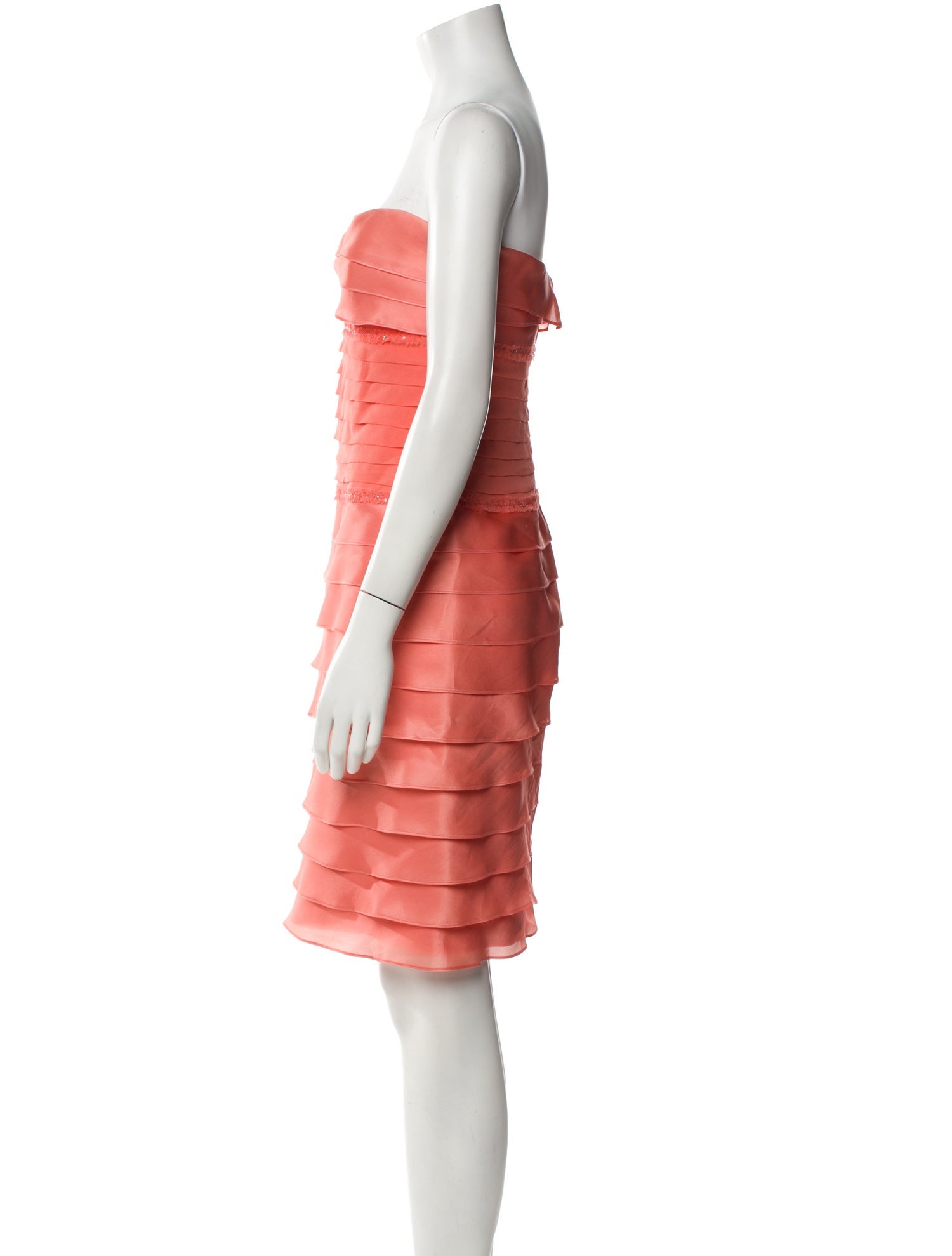 Roland Nivelais Silk Mini Dress