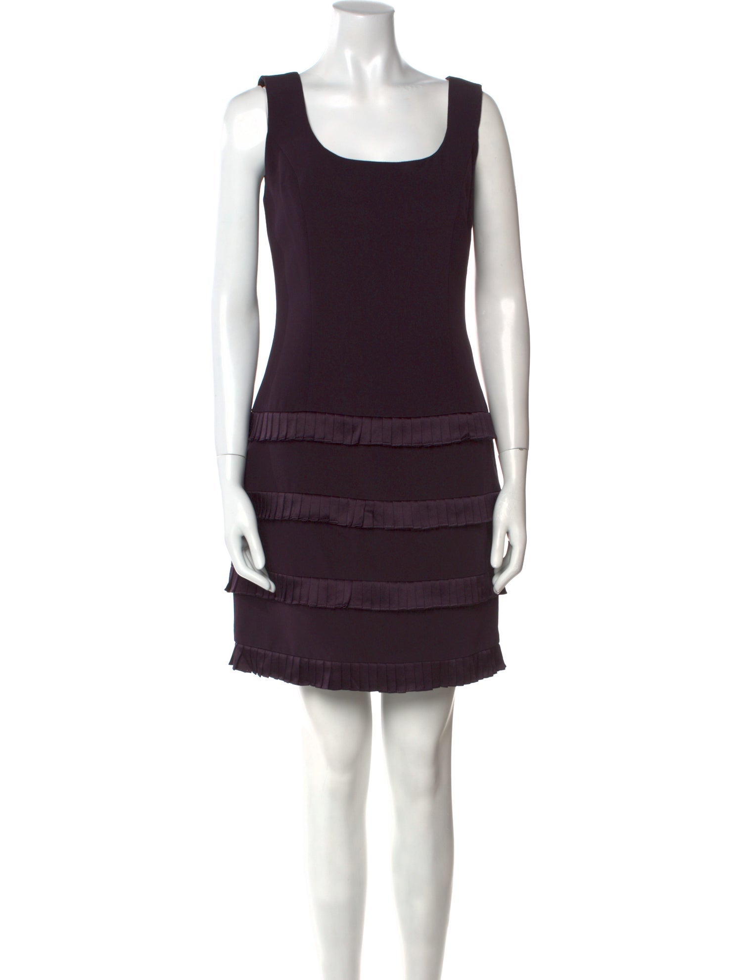 Roland Nivelais Scoop Neck Mini Dress