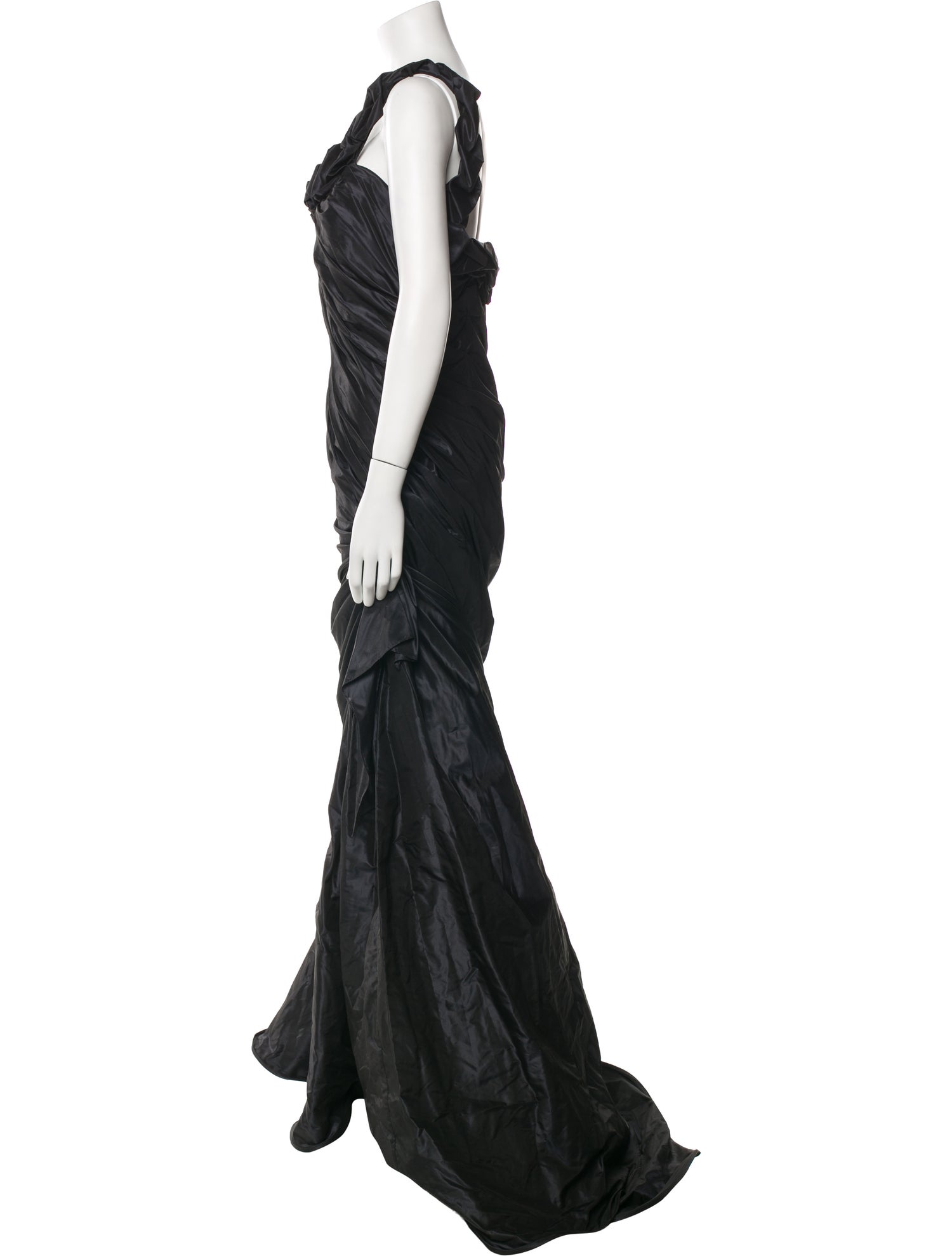 Roland Nivelais Silk Long Dress