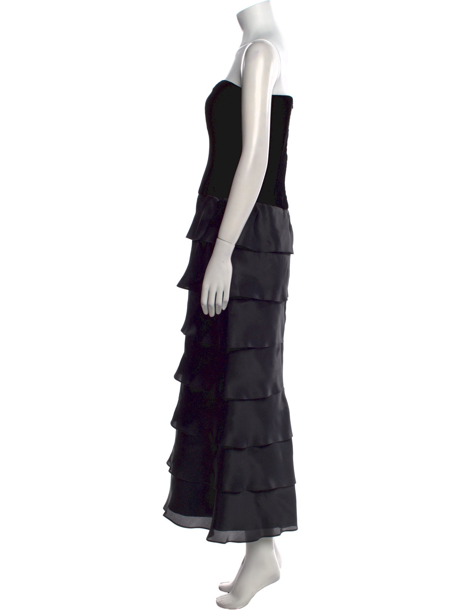 Roland Nivelais Silk Long Dress