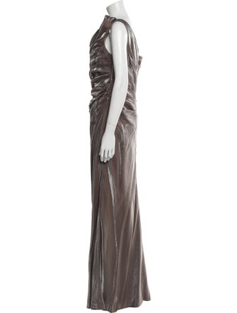 Roland Nivelais Silk Long Dress