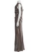Roland Nivelais Silk Long Dress