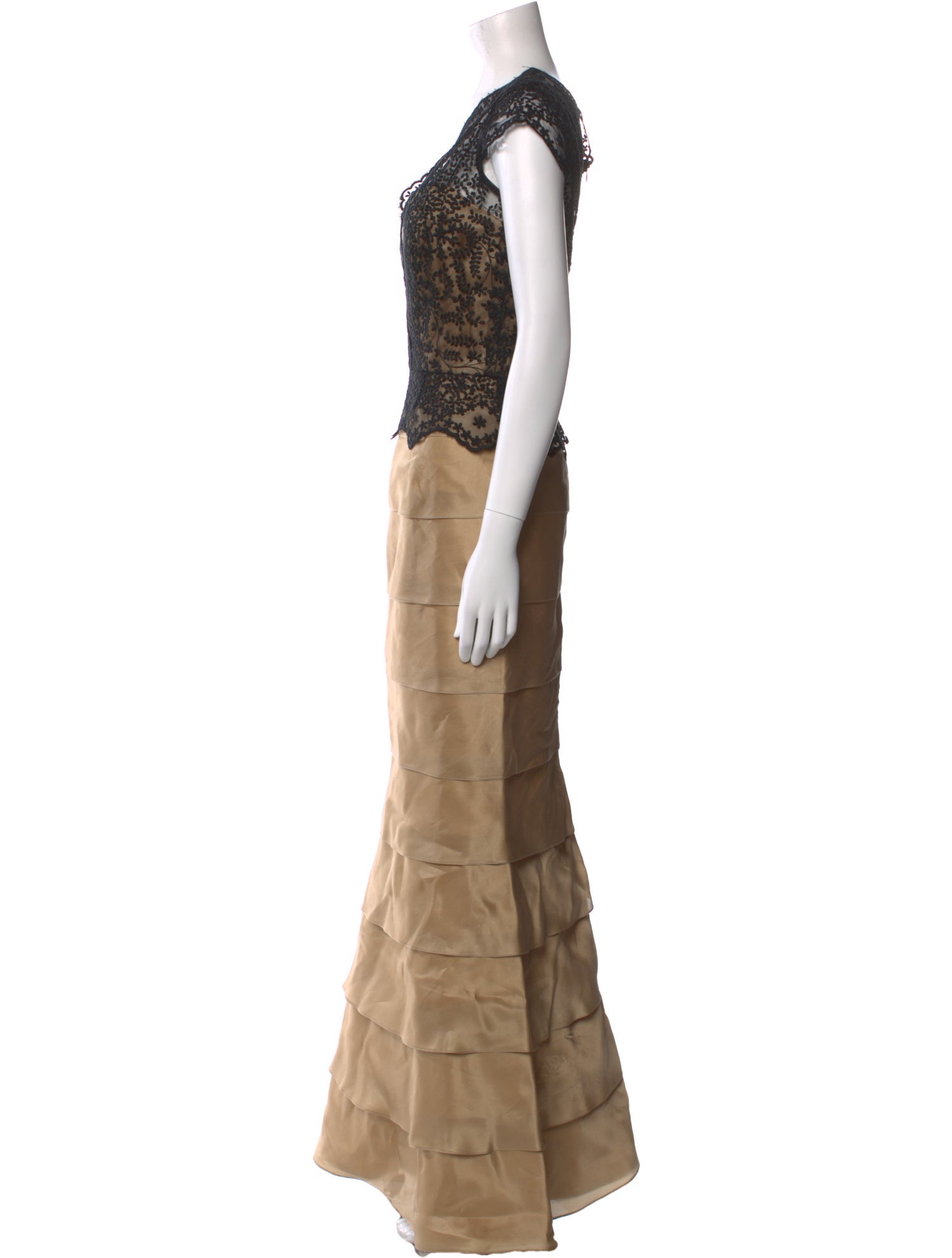 Roland Nivelais Silk Long Dress