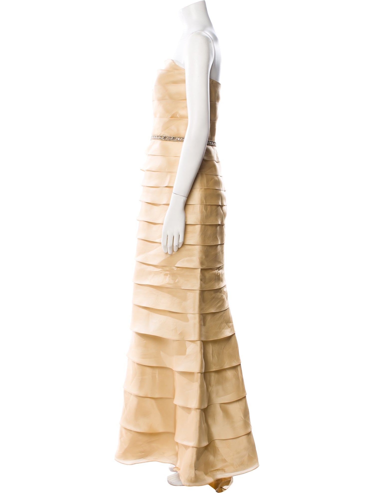 Roland Nivelais Silk Long Dress