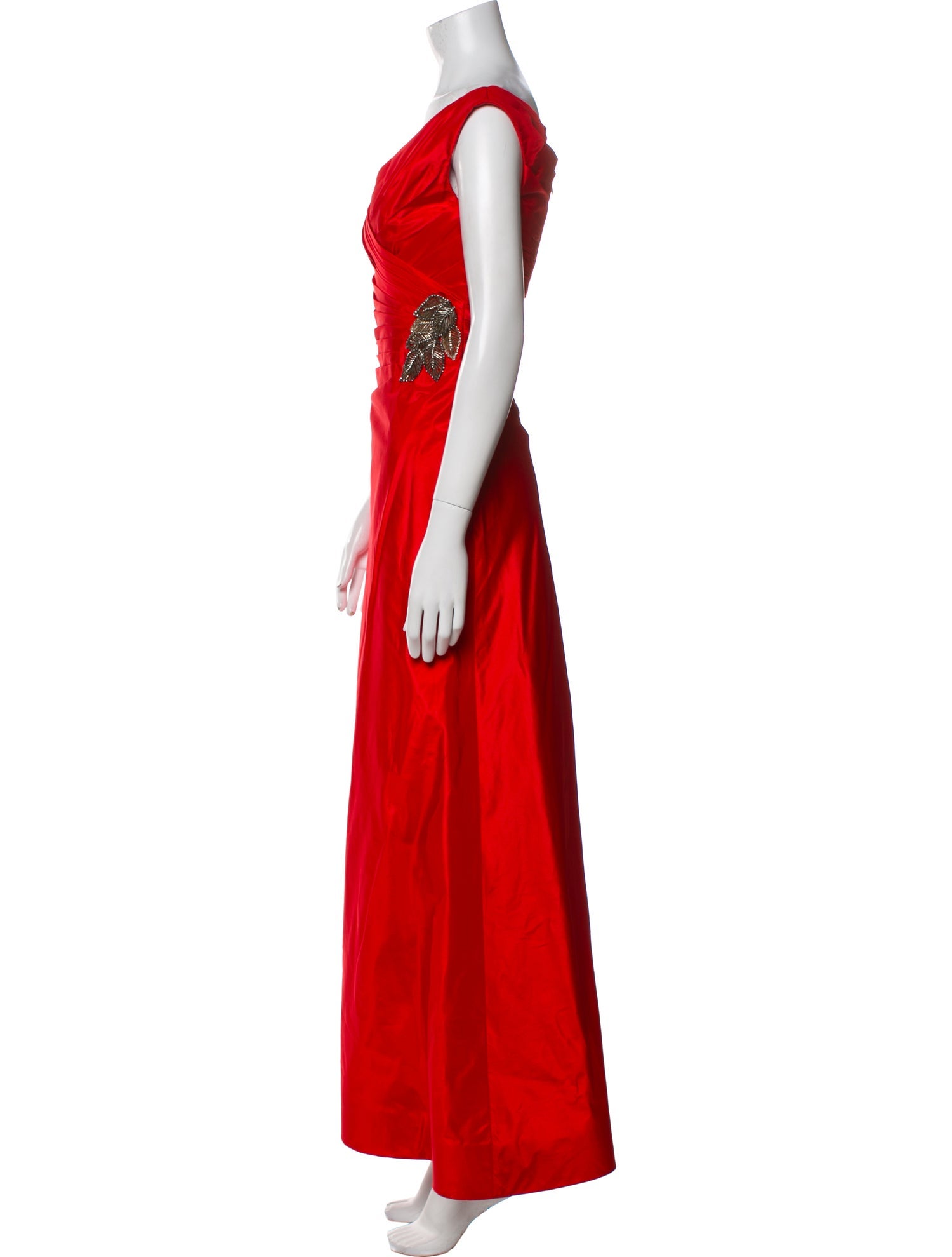 Roland Nivelais Silk Long Dress