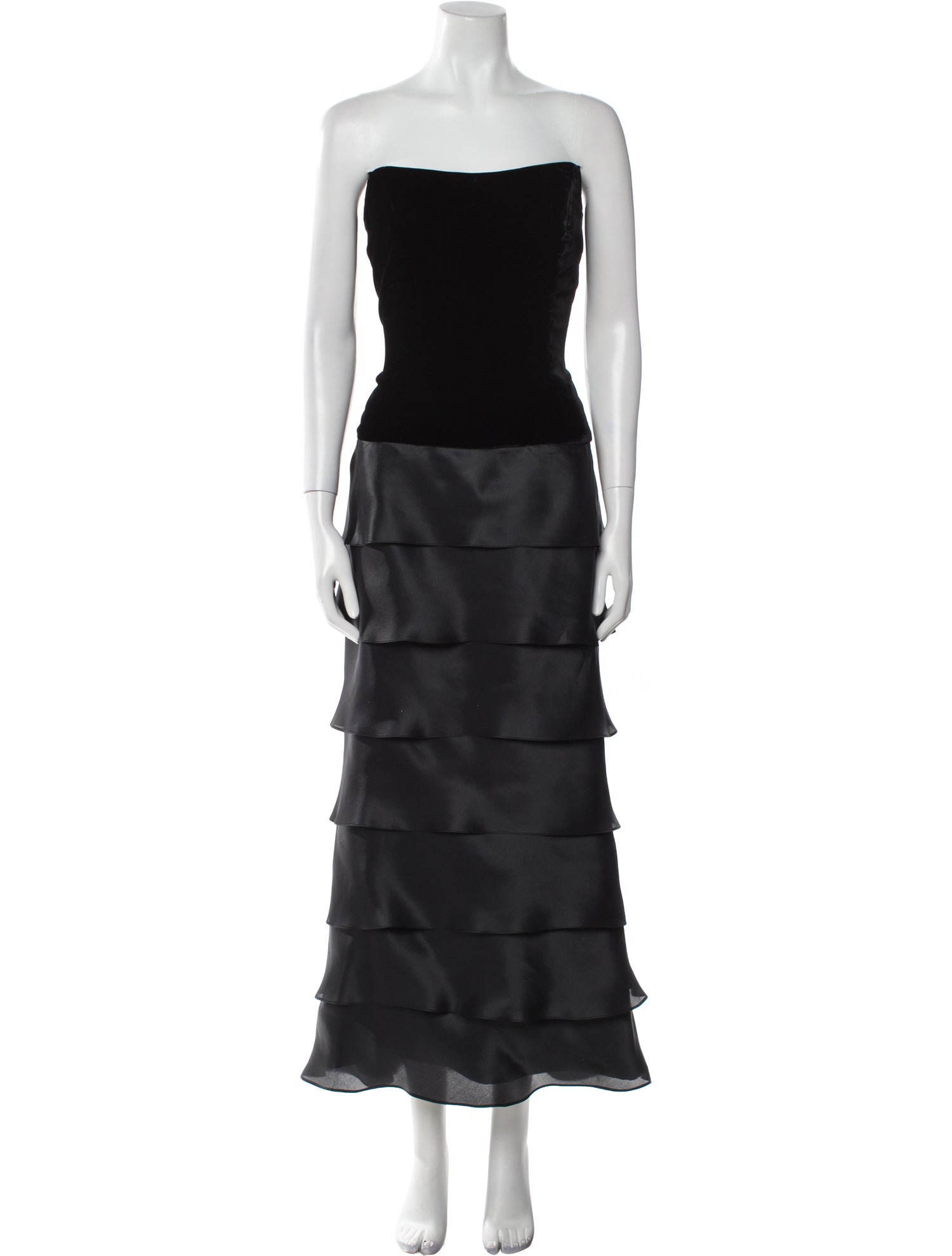 Roland Nivelais Silk Long Dress