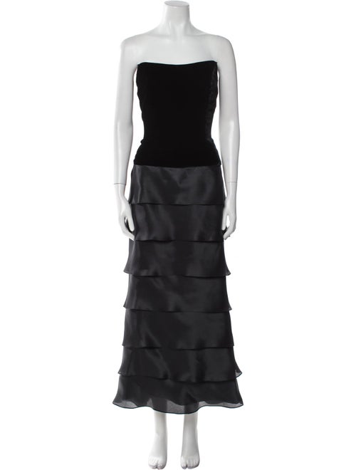 Roland Nivelais Silk Long Dress