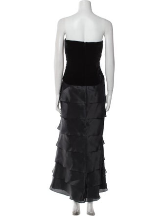 Roland Nivelais Silk Long Dress