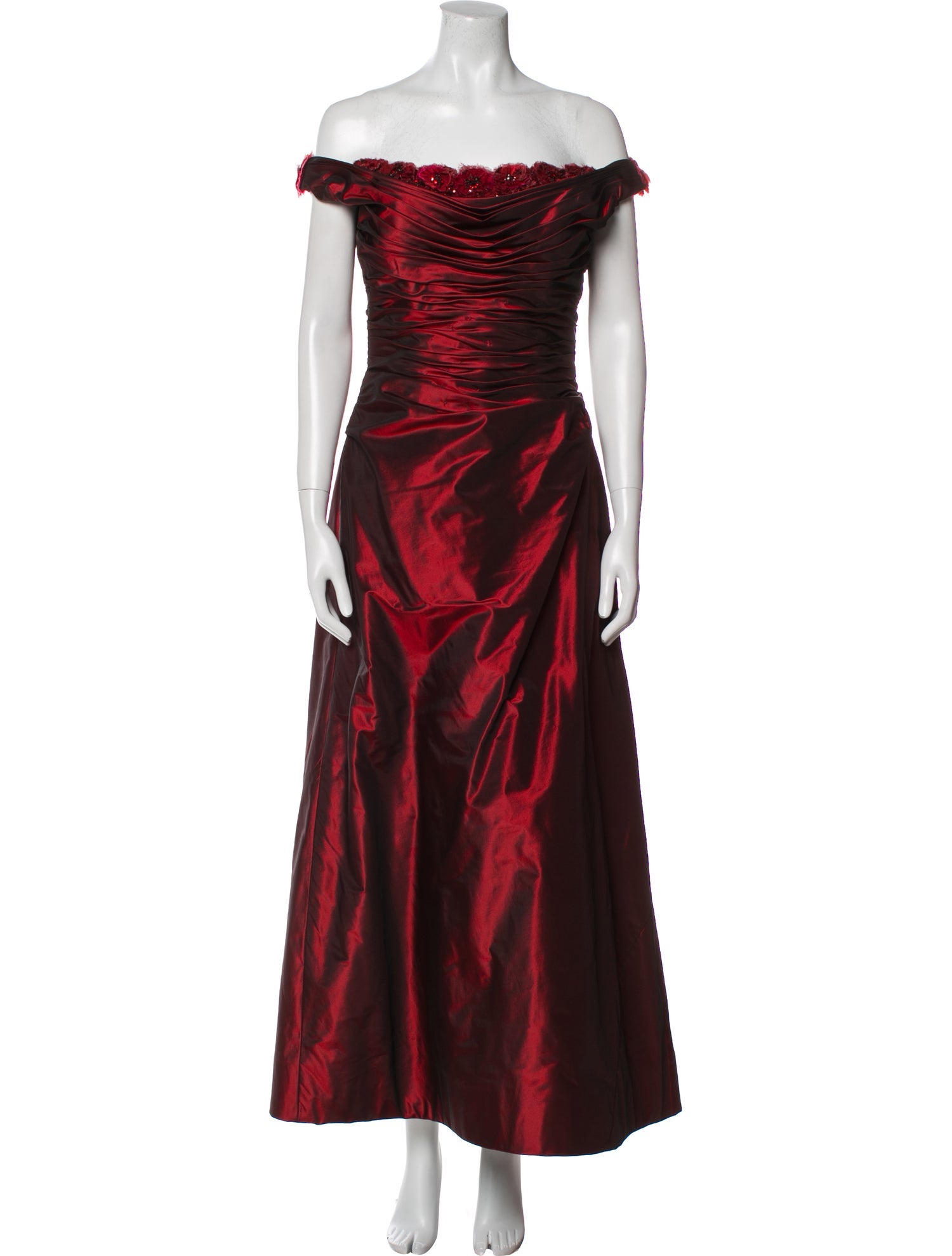 Roland Nivelais Silk Long Dress