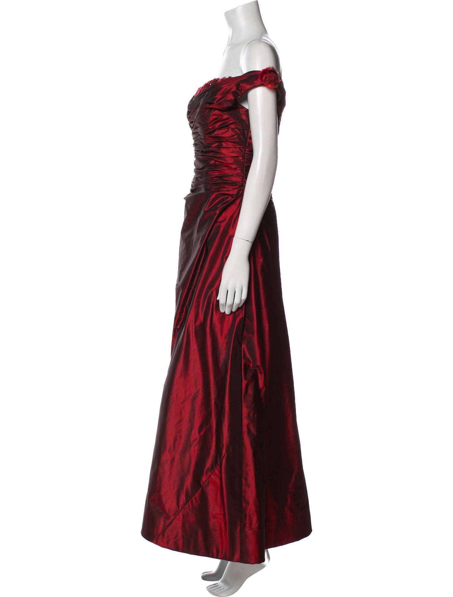 Roland Nivelais Silk Long Dress