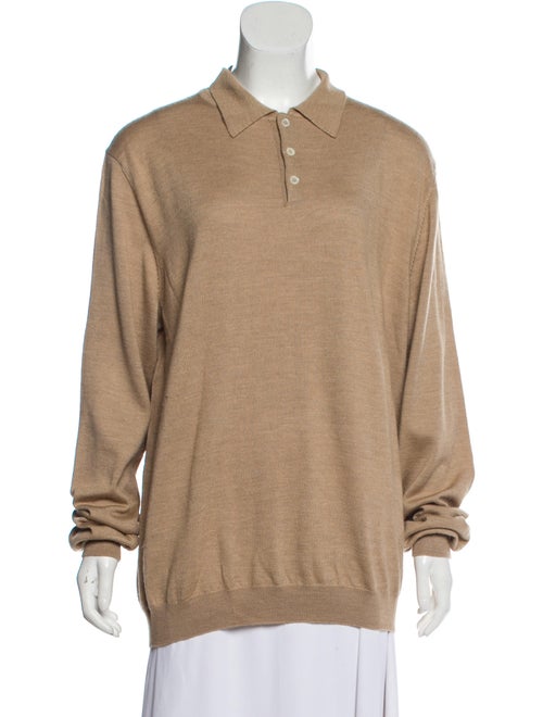 Ralph Lauren Purple Label Wool Collared Sweater Ta
