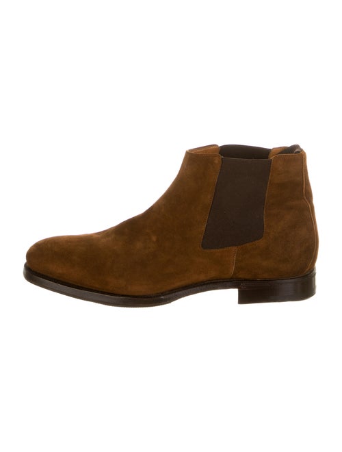 Ralph Lauren Purple Label Suede Chelsea Boots Purp