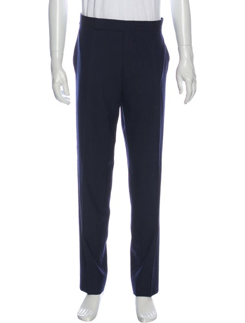 Ralph Lauren Purple Label Striped Dress Pants Purp