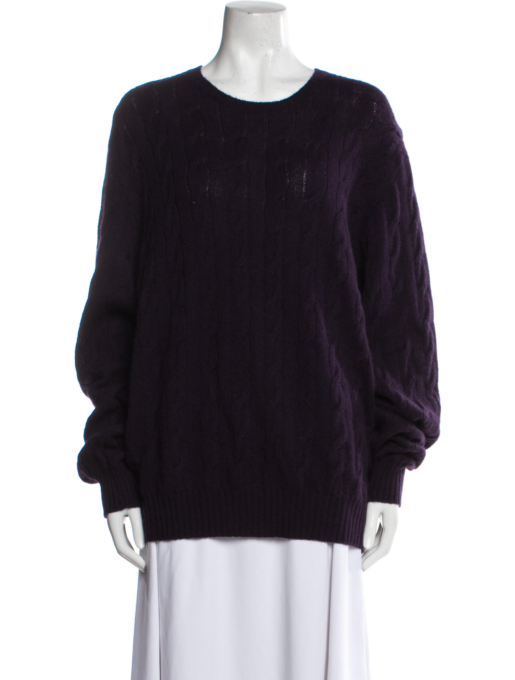 Ralph Lauren Purple Label Cashmere Scoop Neck Pullover - Purple ...