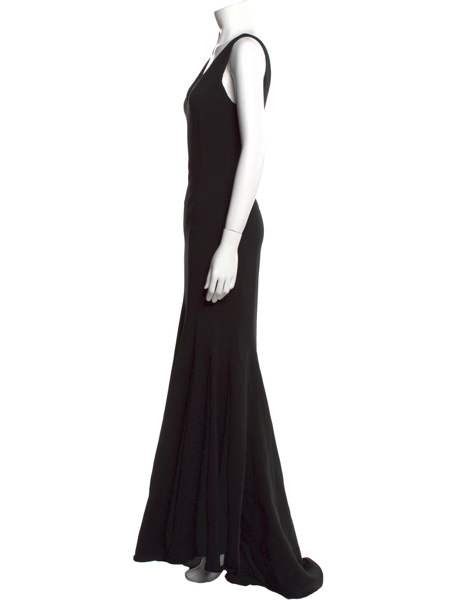 Ralph Lauren Purple Label V-Neck Long Dress