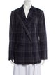 Ralph Lauren Purple Label Plaid Print Blazer